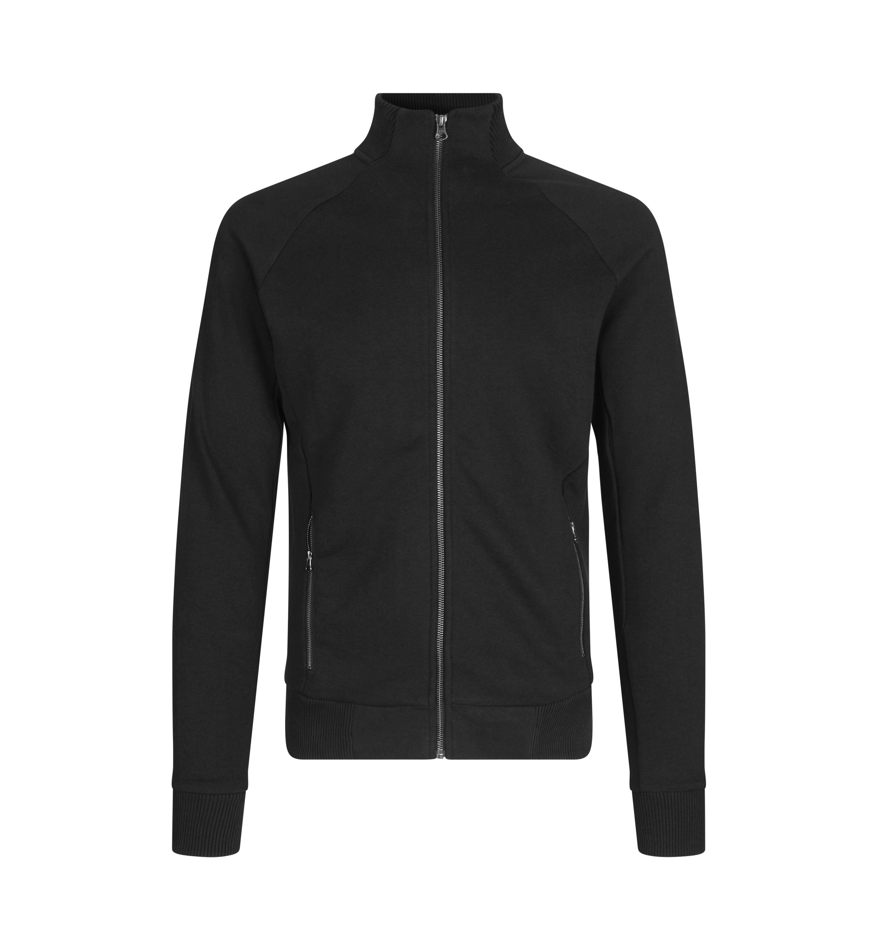 ID 0628 Sweat cardigan | zip detalje med tryk