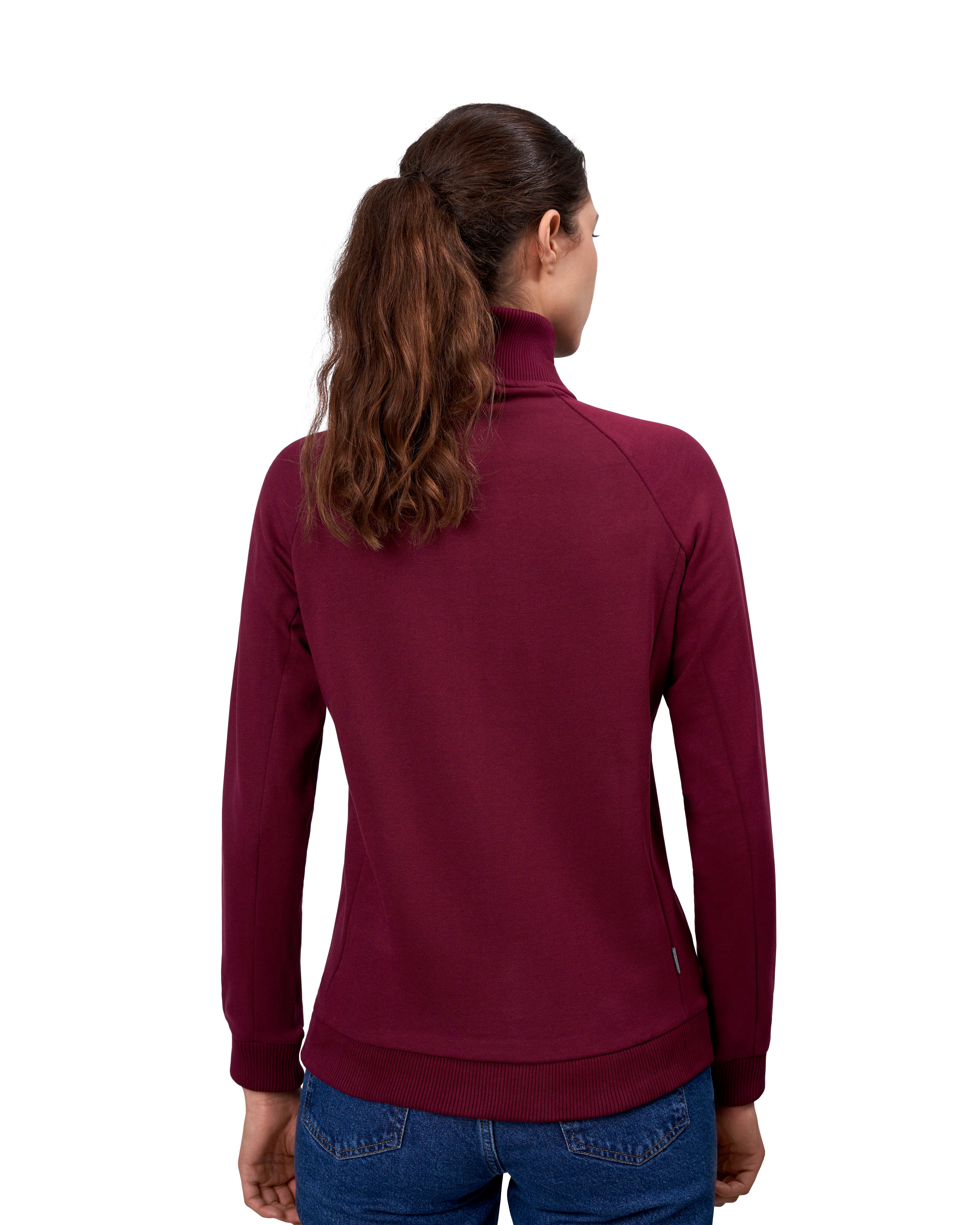 ID 0629 Sweat cardigan | zip | dame detalje med logo