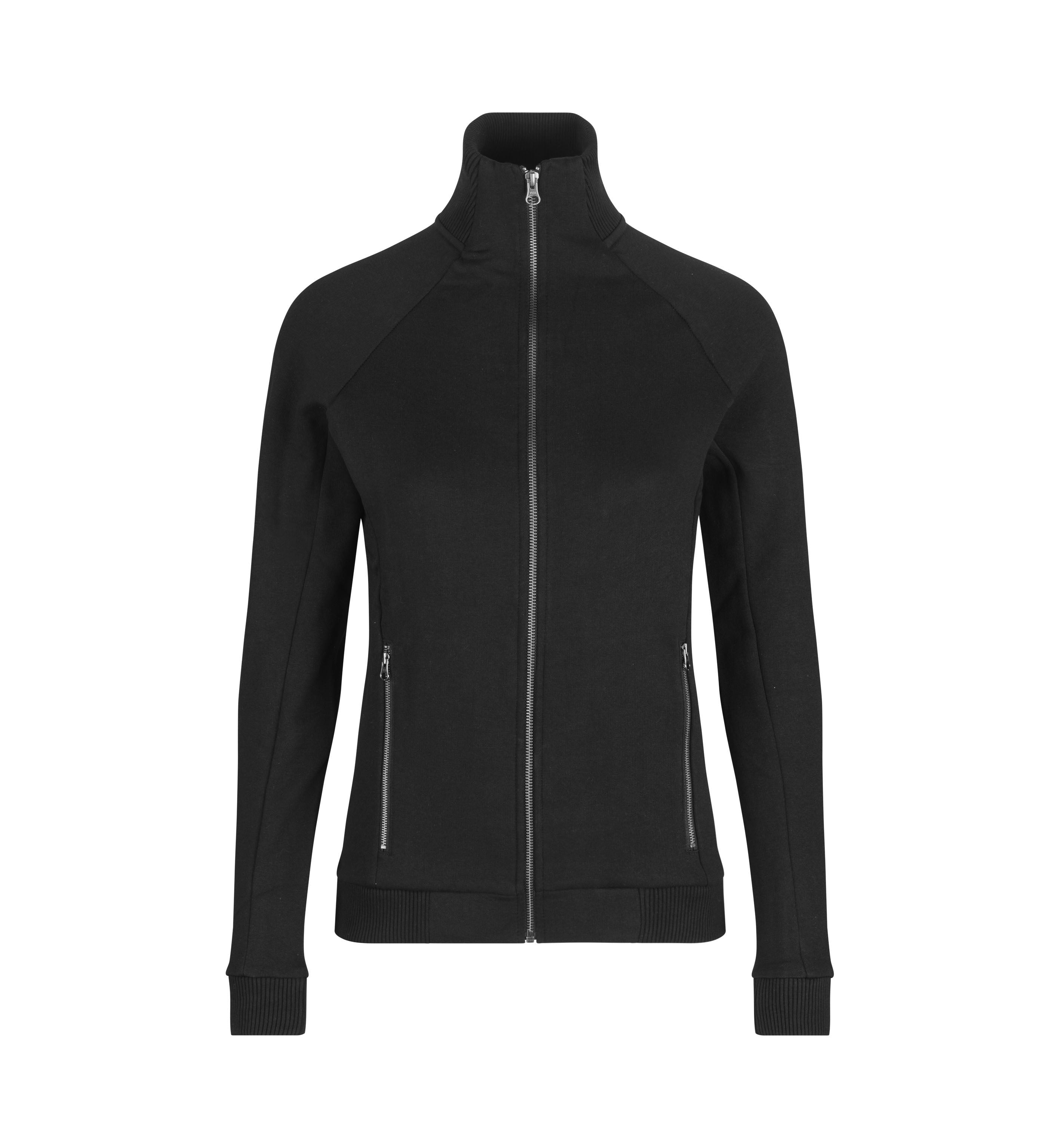 ID 0629 Sweat cardigan | zip | dame detalje med tryk