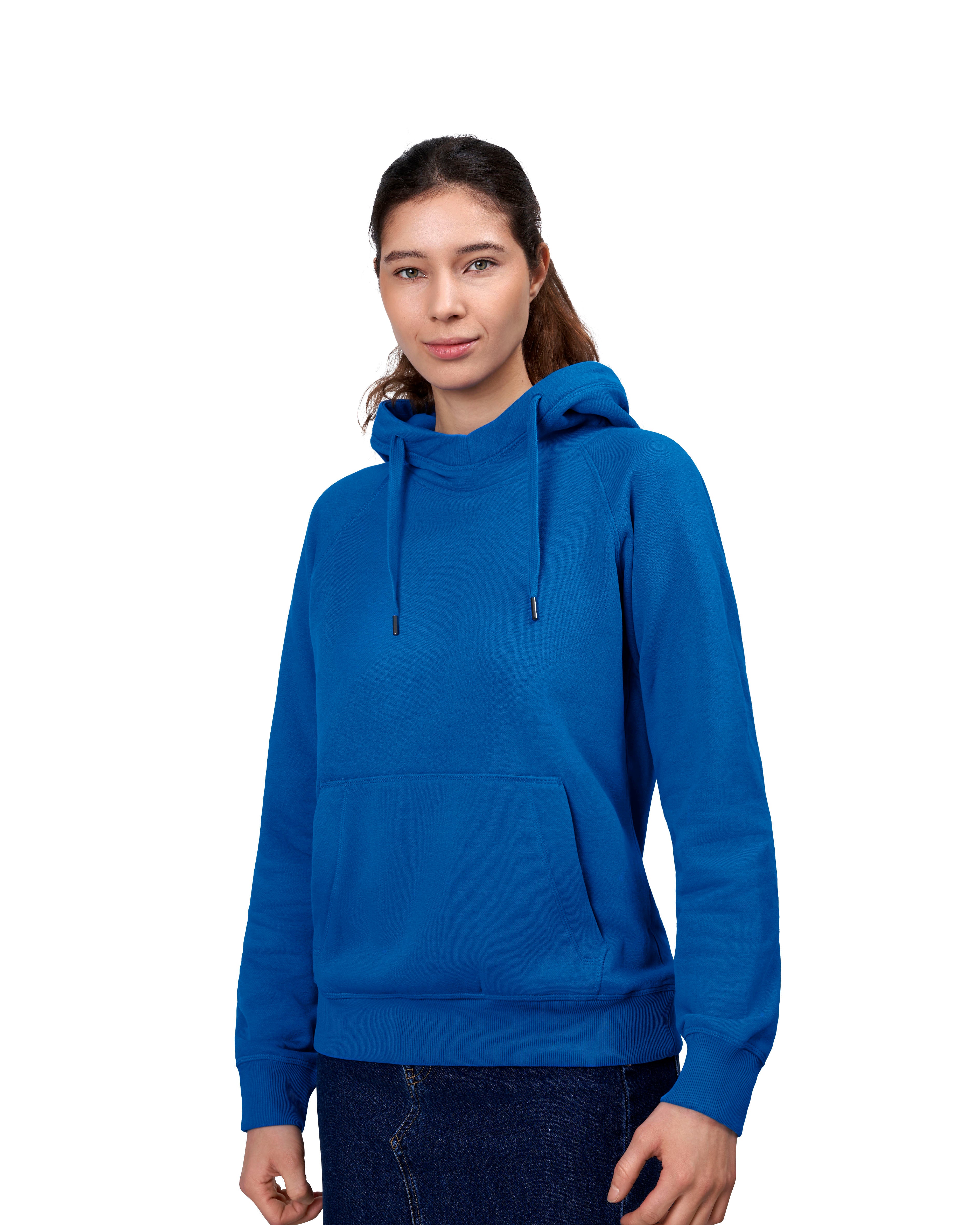 ID 0637 CORE hoodie | dame detalje med firmalogo