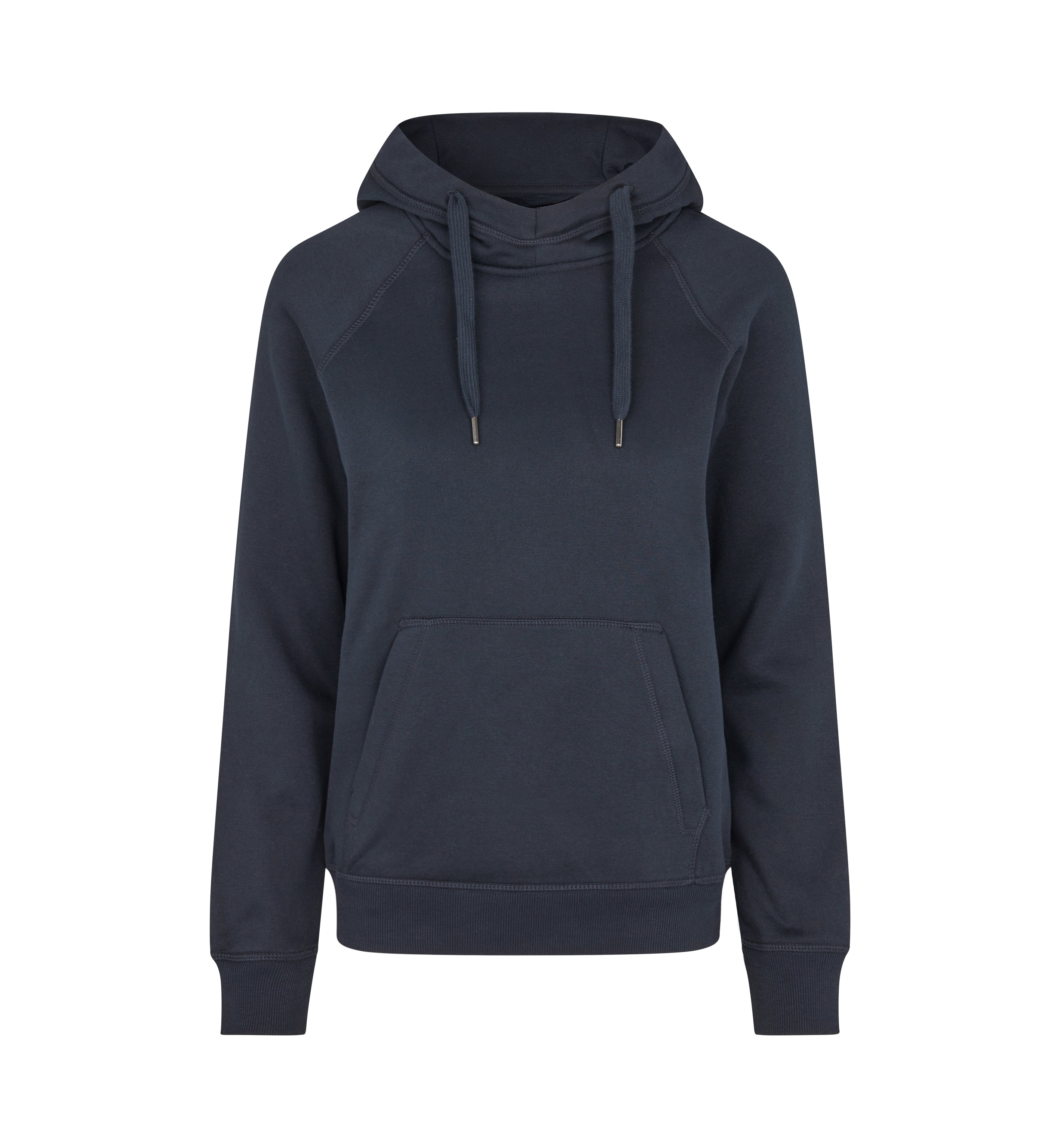 ID 0637 CORE hoodie | dame nærbillede med tryk