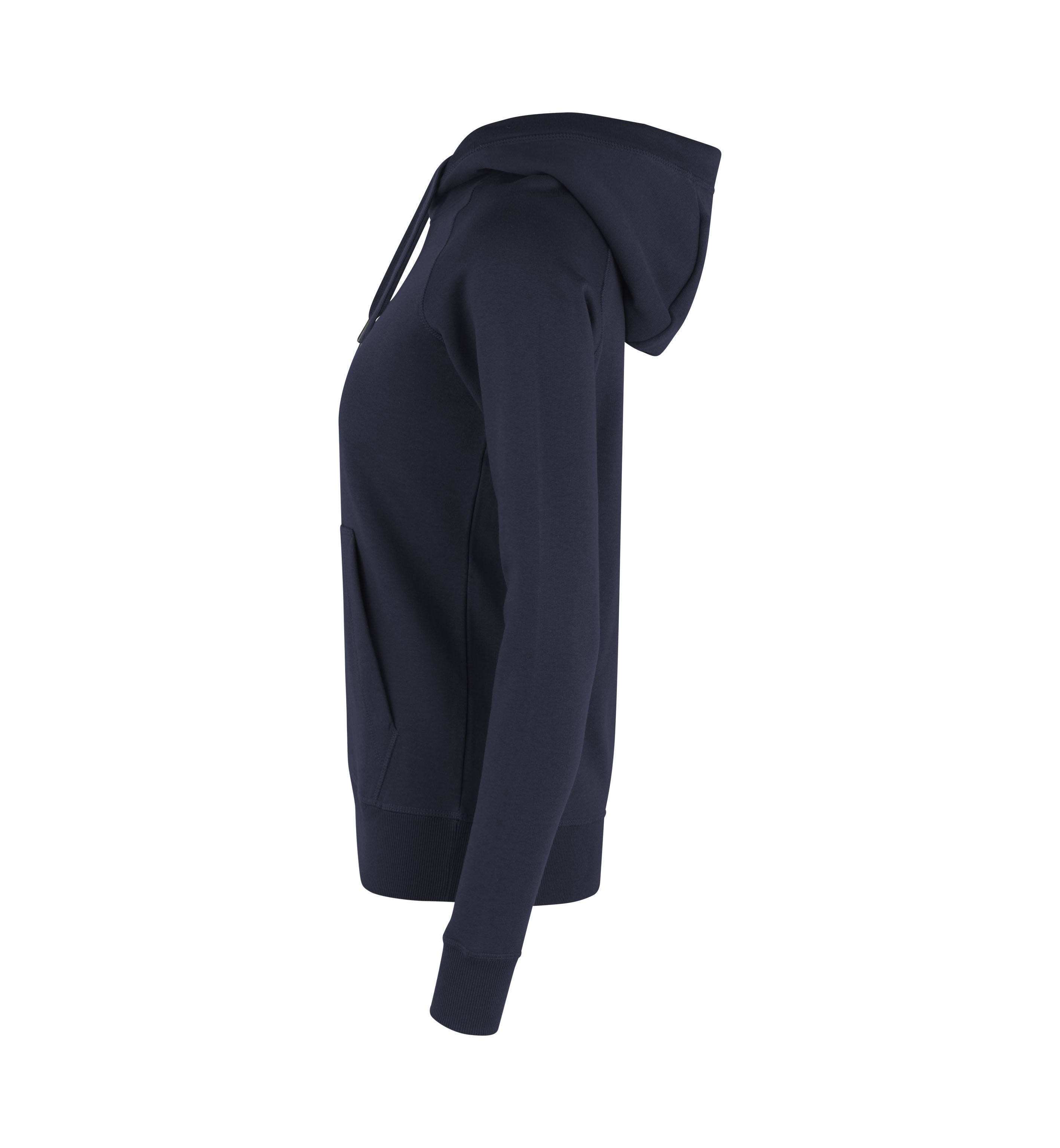 ID 0637 CORE hoodie | dame produktfoto med firmalogo