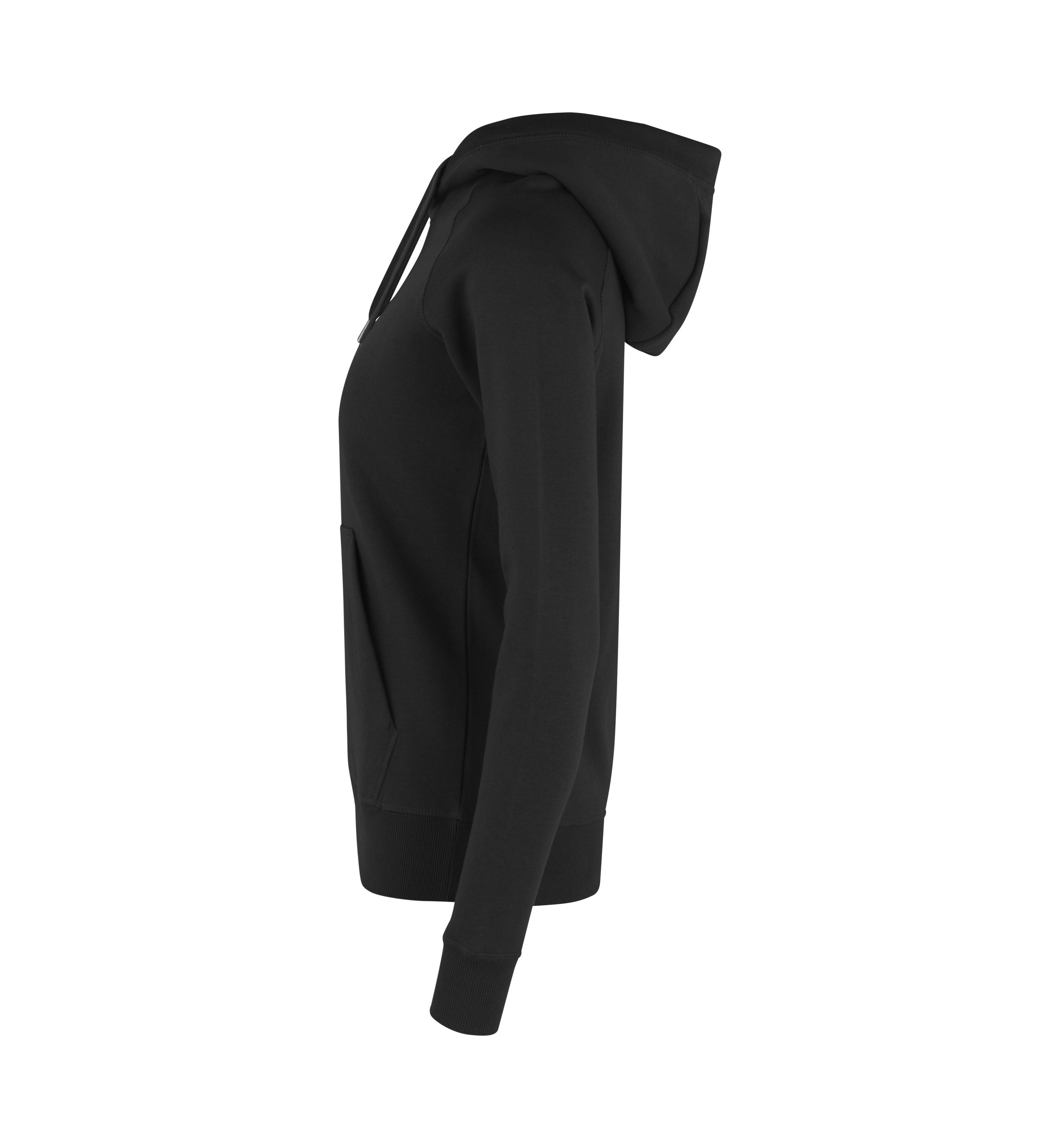ID 0637 CORE hoodie | dame produktbillede med firmalogo