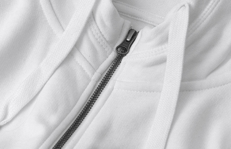 ID 0638 CORE hoodie | zip detalje til broderi