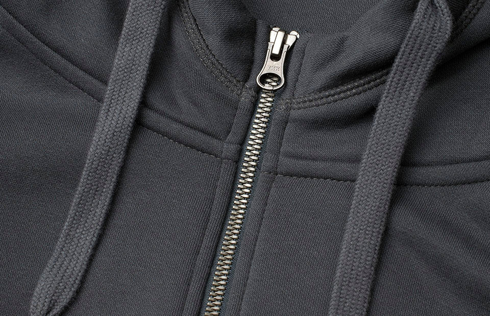 ID 0638 CORE hoodie | zip detalje til broderi