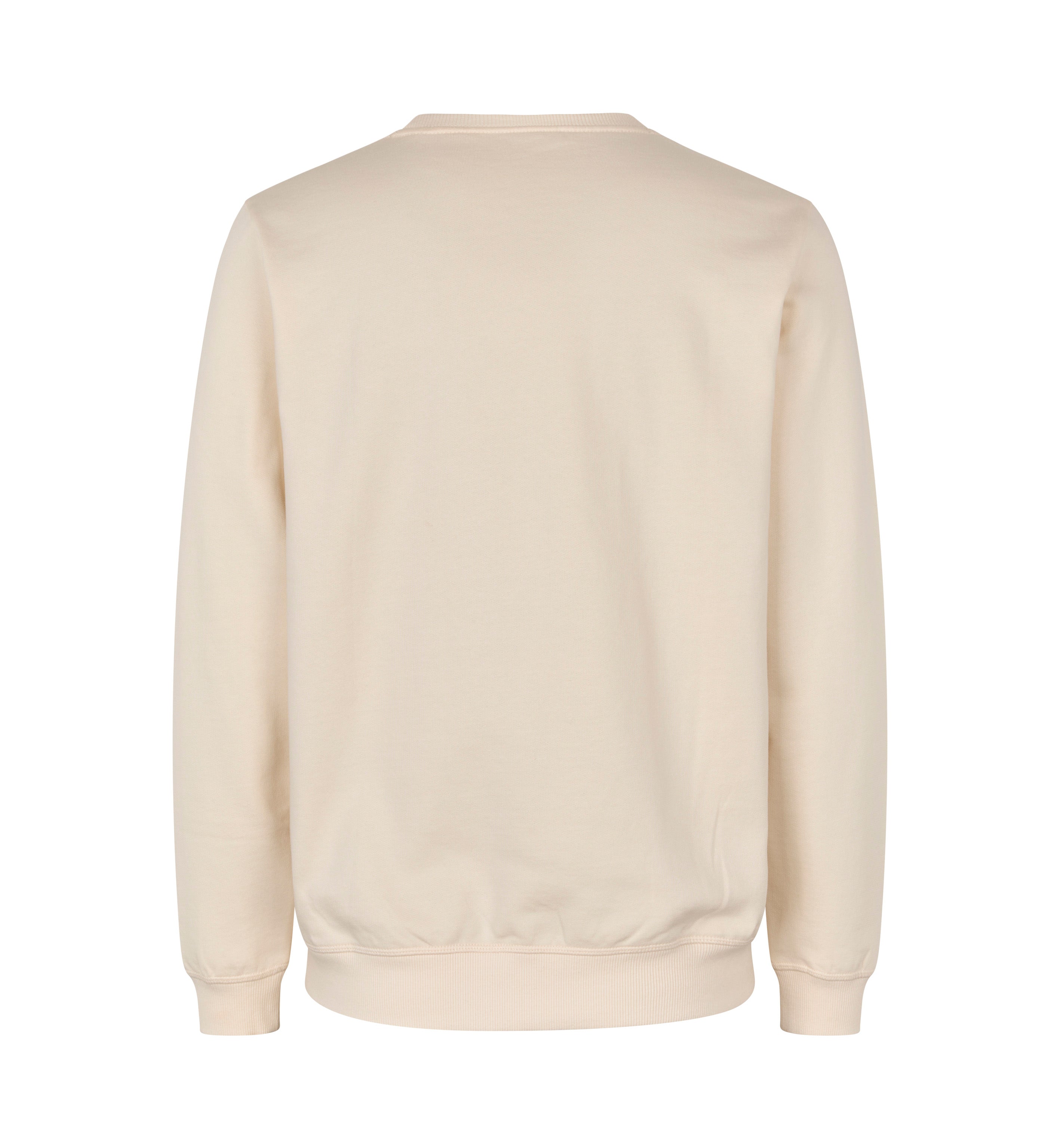 ID 0682 Sweatshirt | økologisk nærbillede med logo