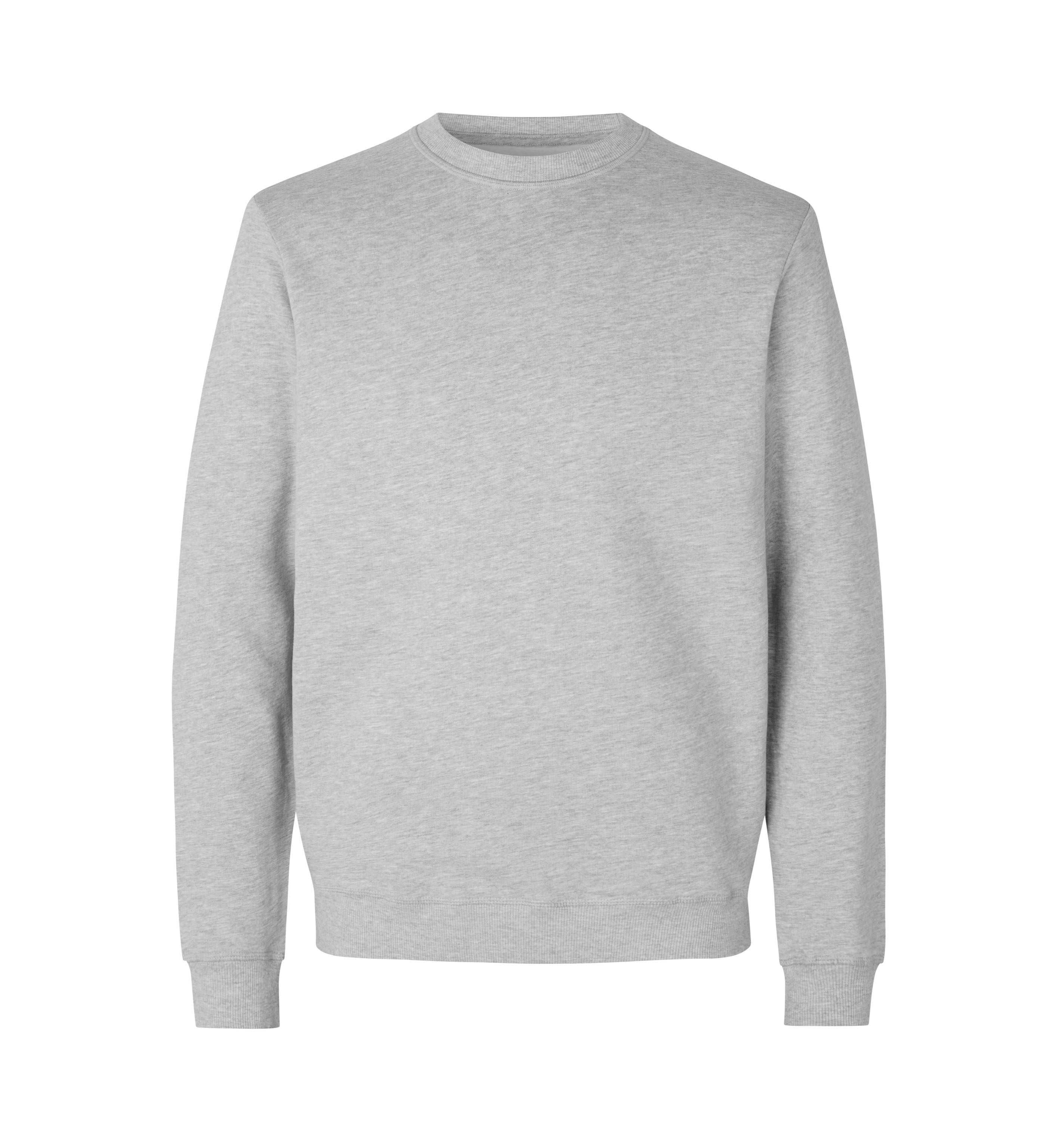 ID 0682 Sweatshirt | økologisk detalje med firmalogo