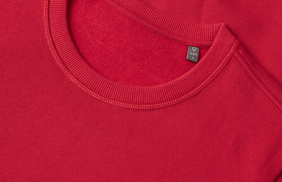 ID 0683 Sweatshirt | økologisk | dame materiale til broderi