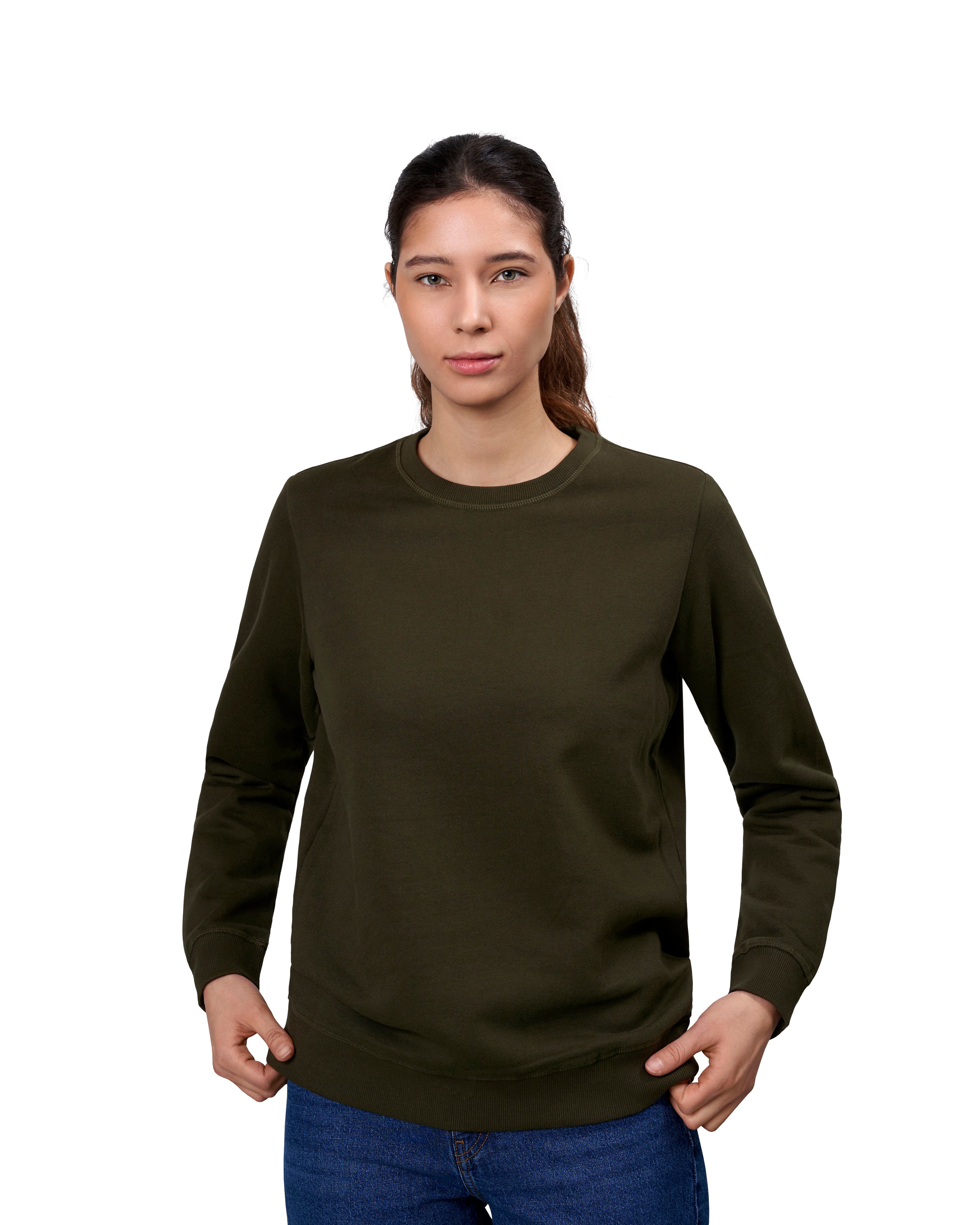ID 0683 Sweatshirt | økologisk | dame materiale med firmalogo