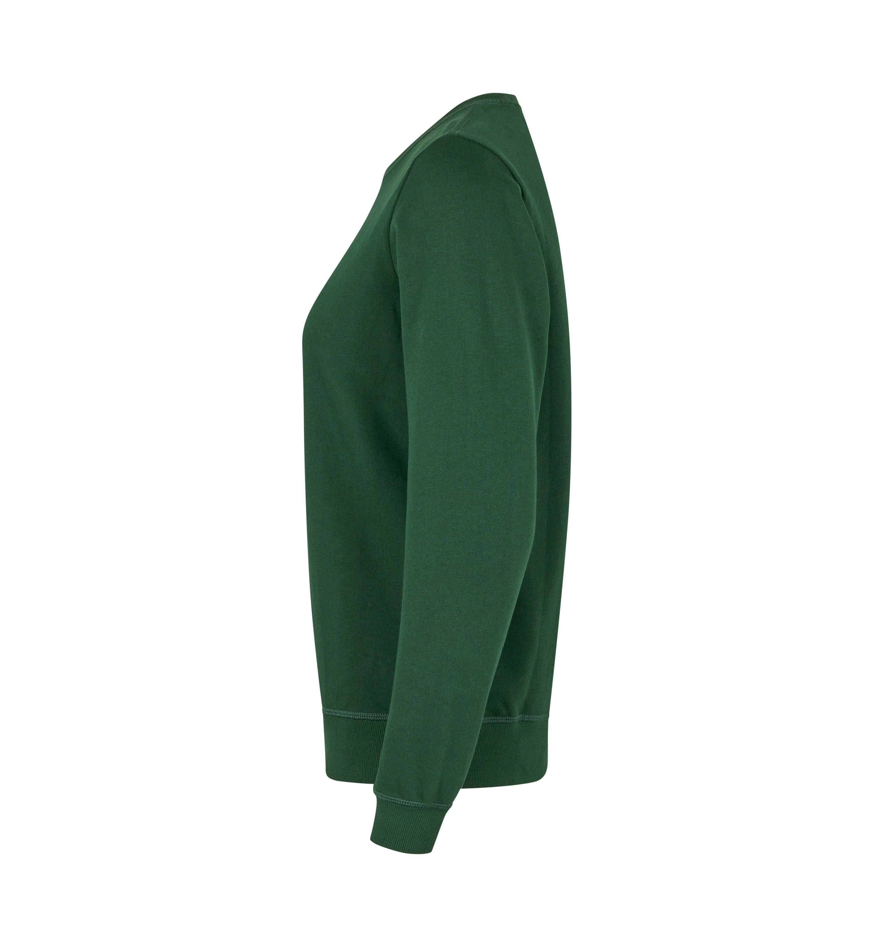 ID 0683 Sweatshirt | økologisk | dame detalje med firmalogo