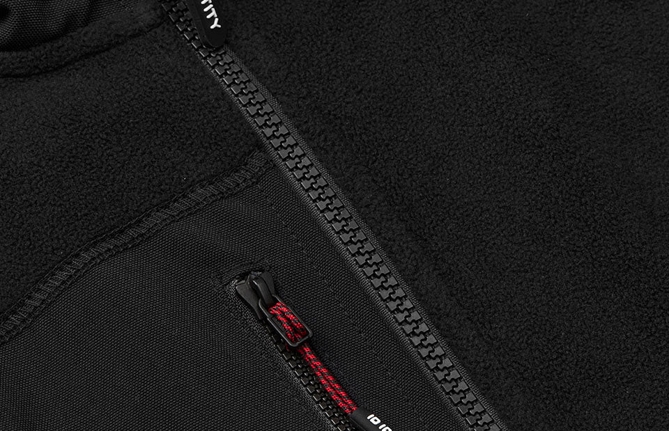 ID 0744 Bonded fleecejakke detalje med logo