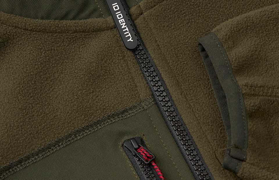 ID 0745 Bonded fleecejakke | dame detalje til broderi