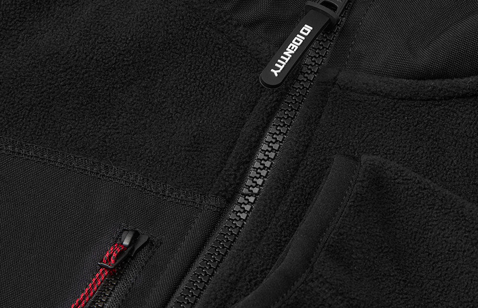 ID 0745 Bonded fleecejakke | dame detalje med logo