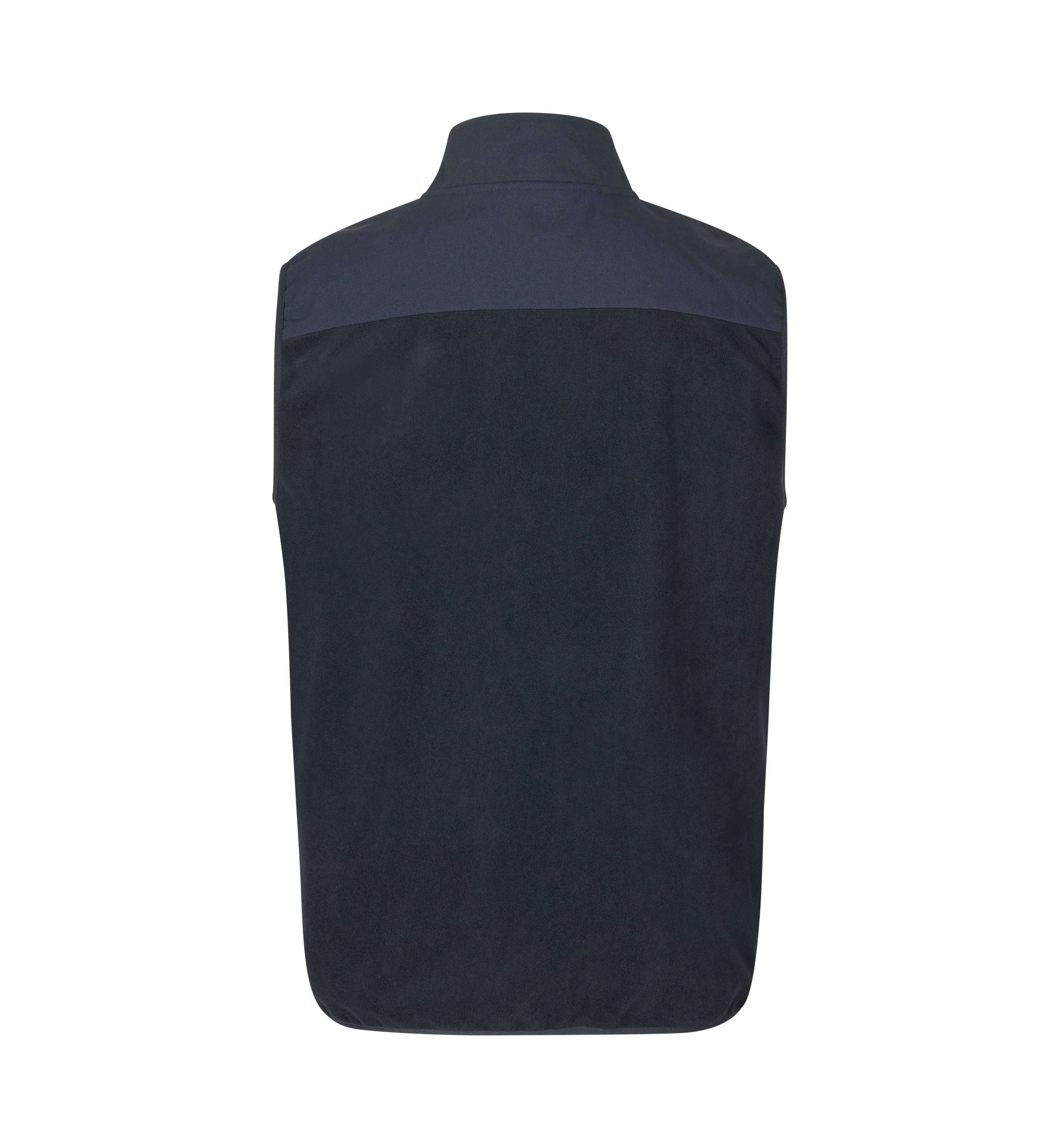 ID 0746 Bonded fleecevest nærbillede med logo