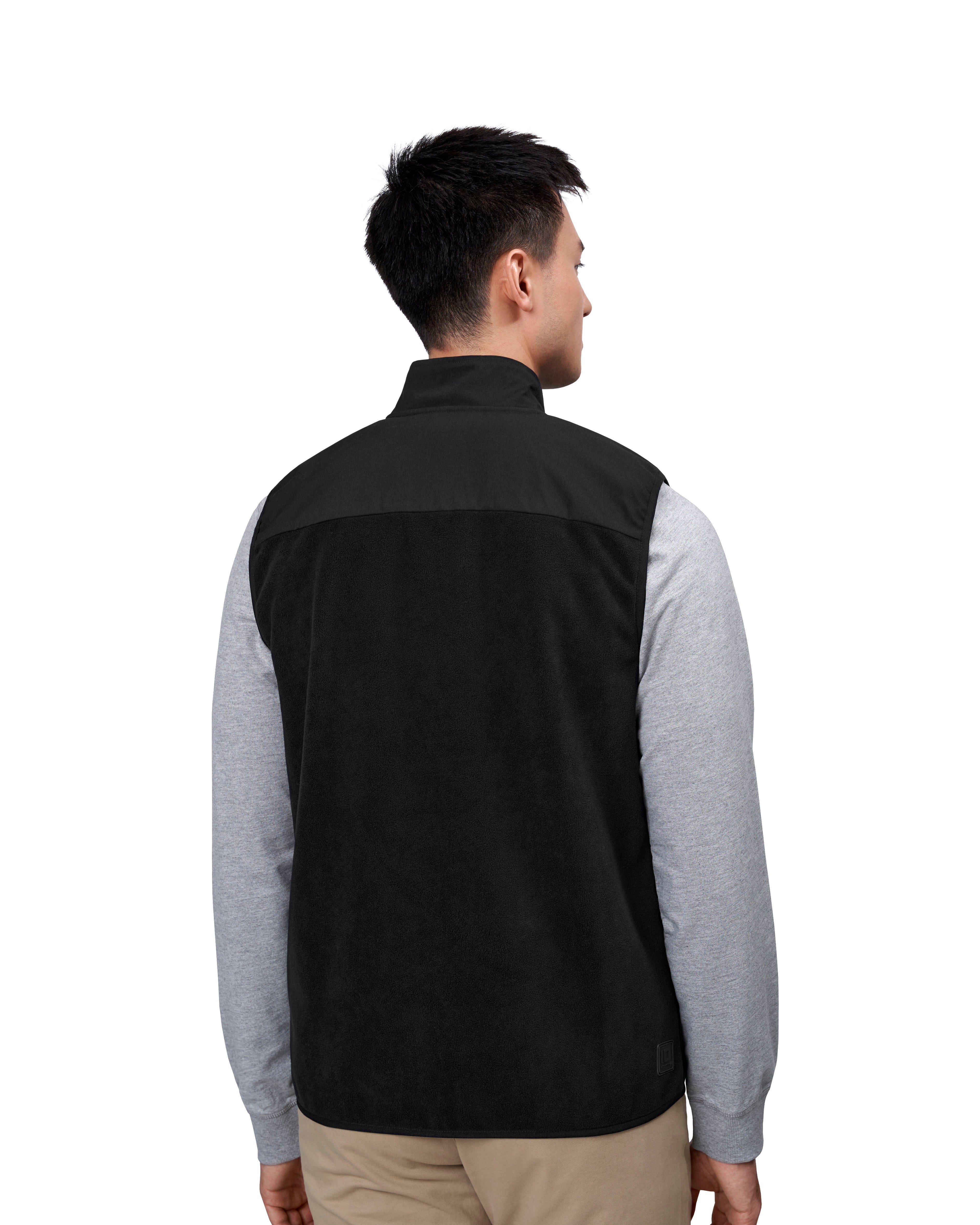 ID 0746 Bonded fleecevest detalje med logo