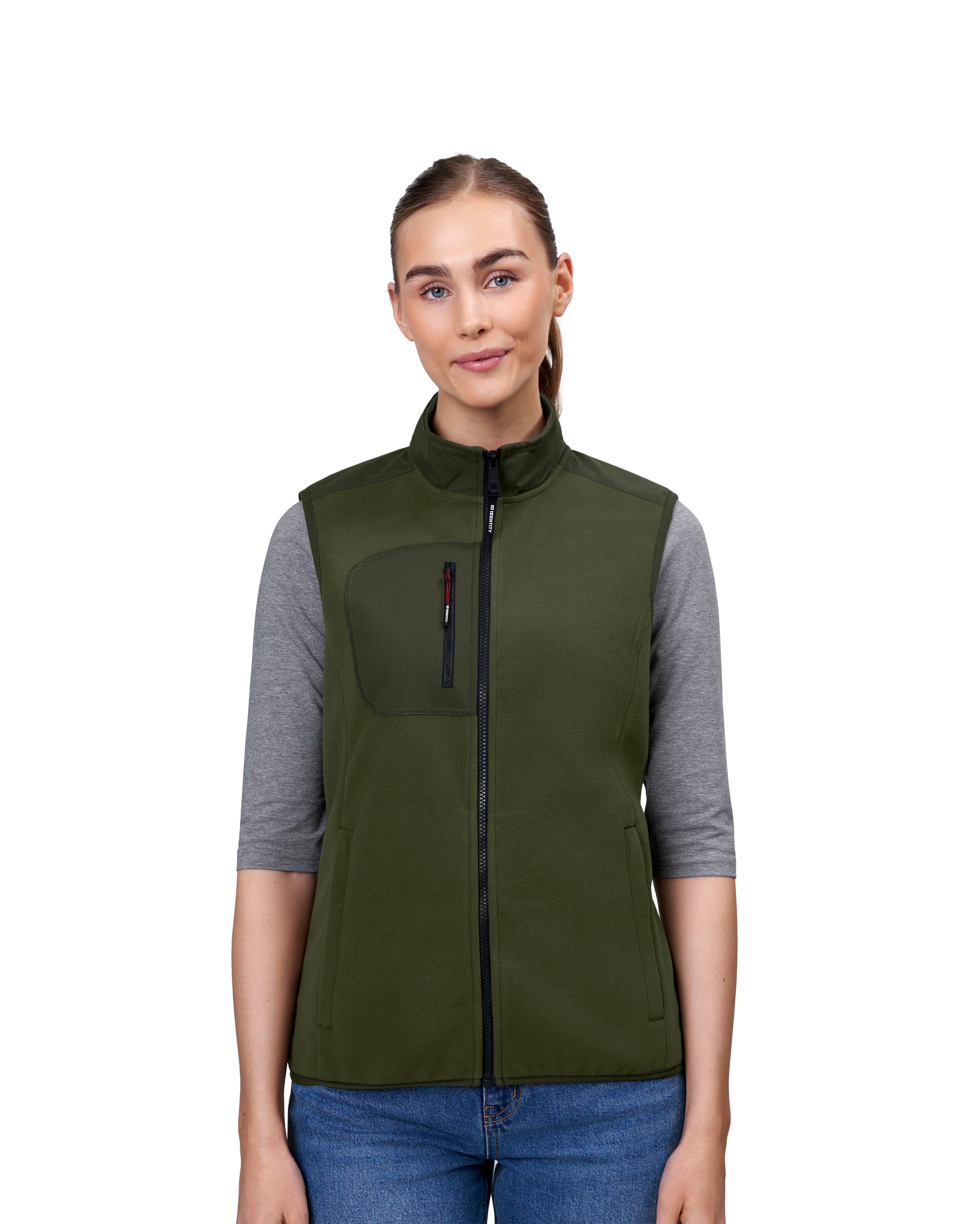ID 0747 Bonded fleecevest | dame materiale med firmalogo