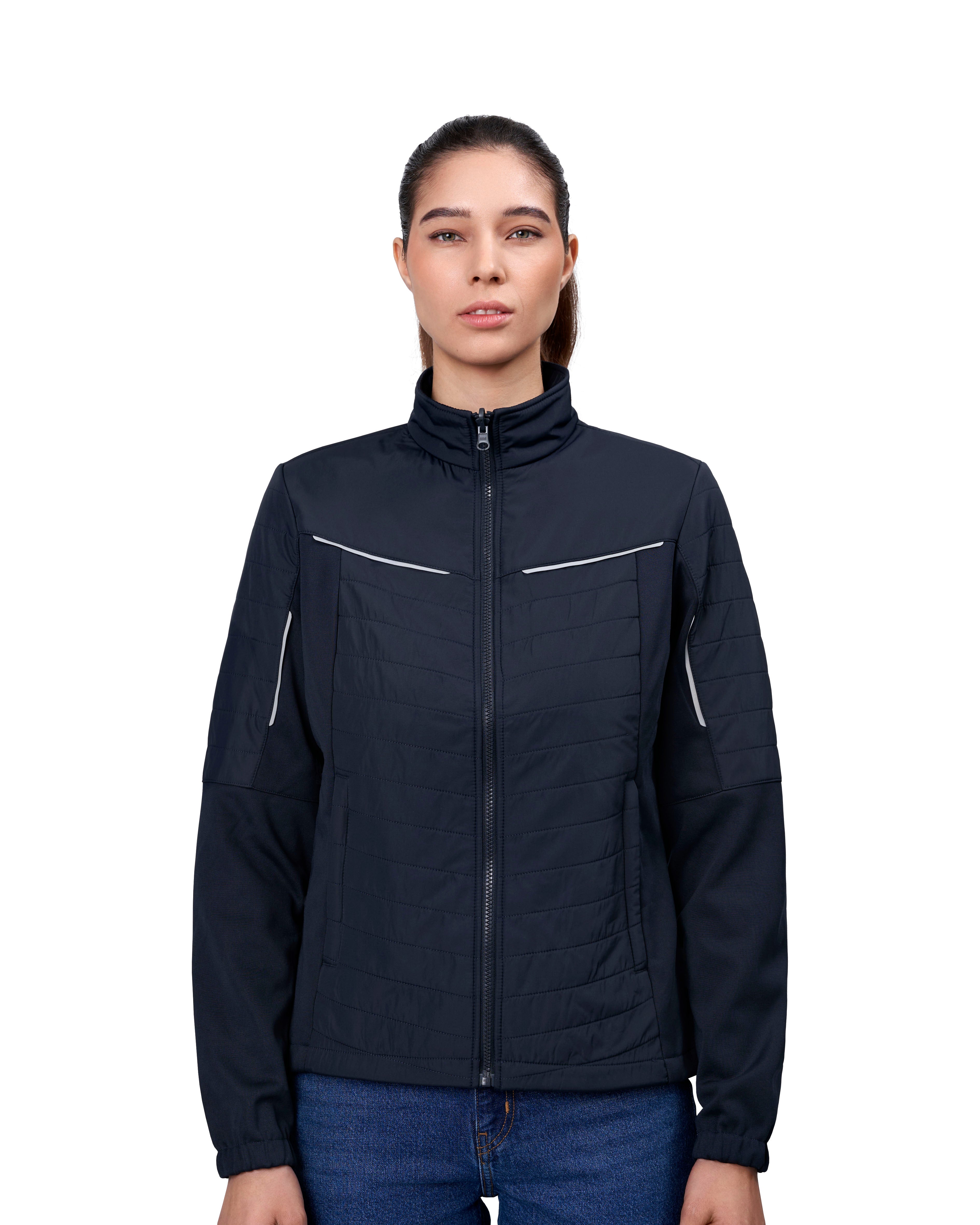 ID 0781 Zip-n-Mix jakke | hybrid | dame materiale med firmalogo