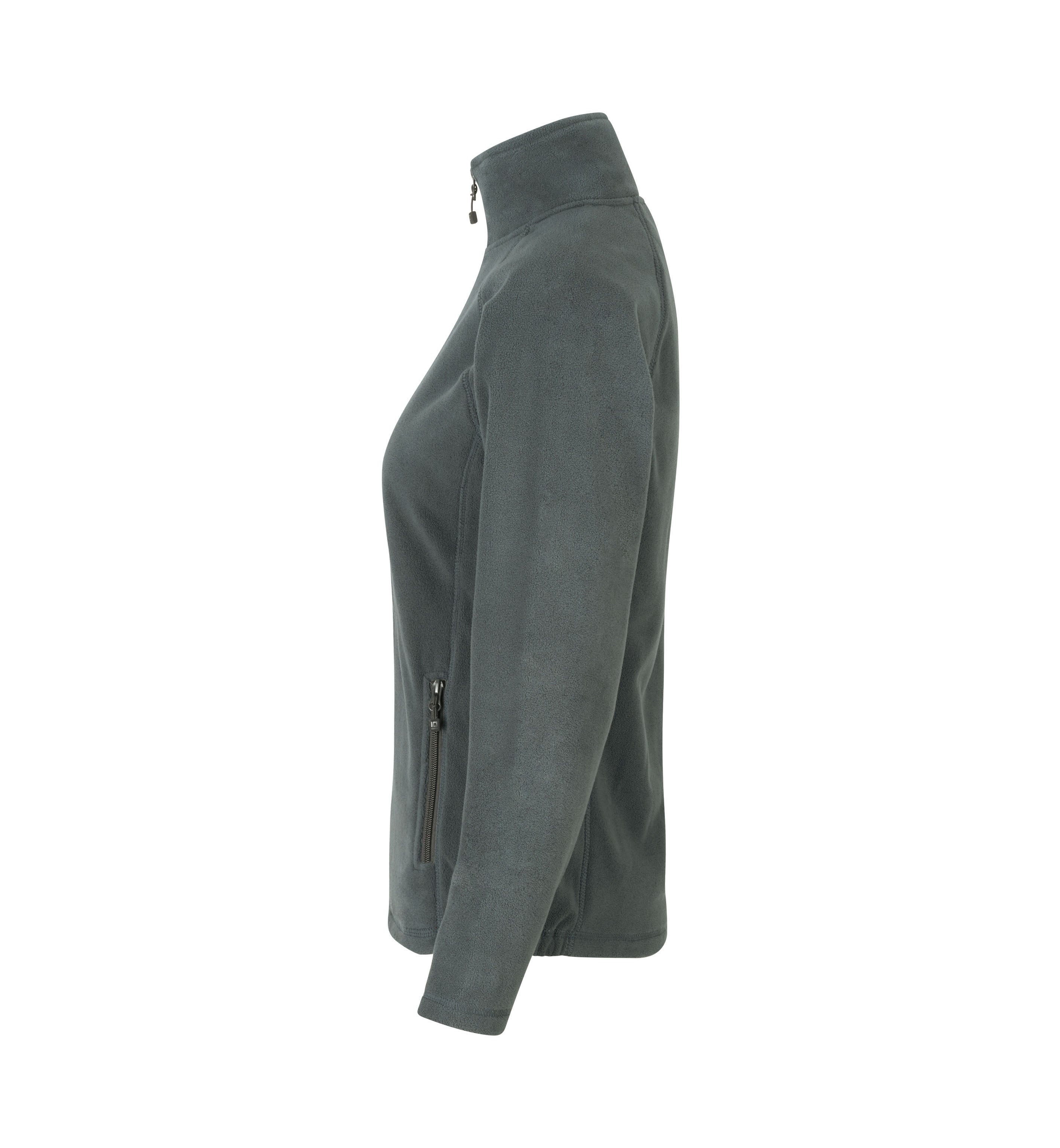 ID 0805 Cardigan | mikrofleece | dame produktbillede med tryk