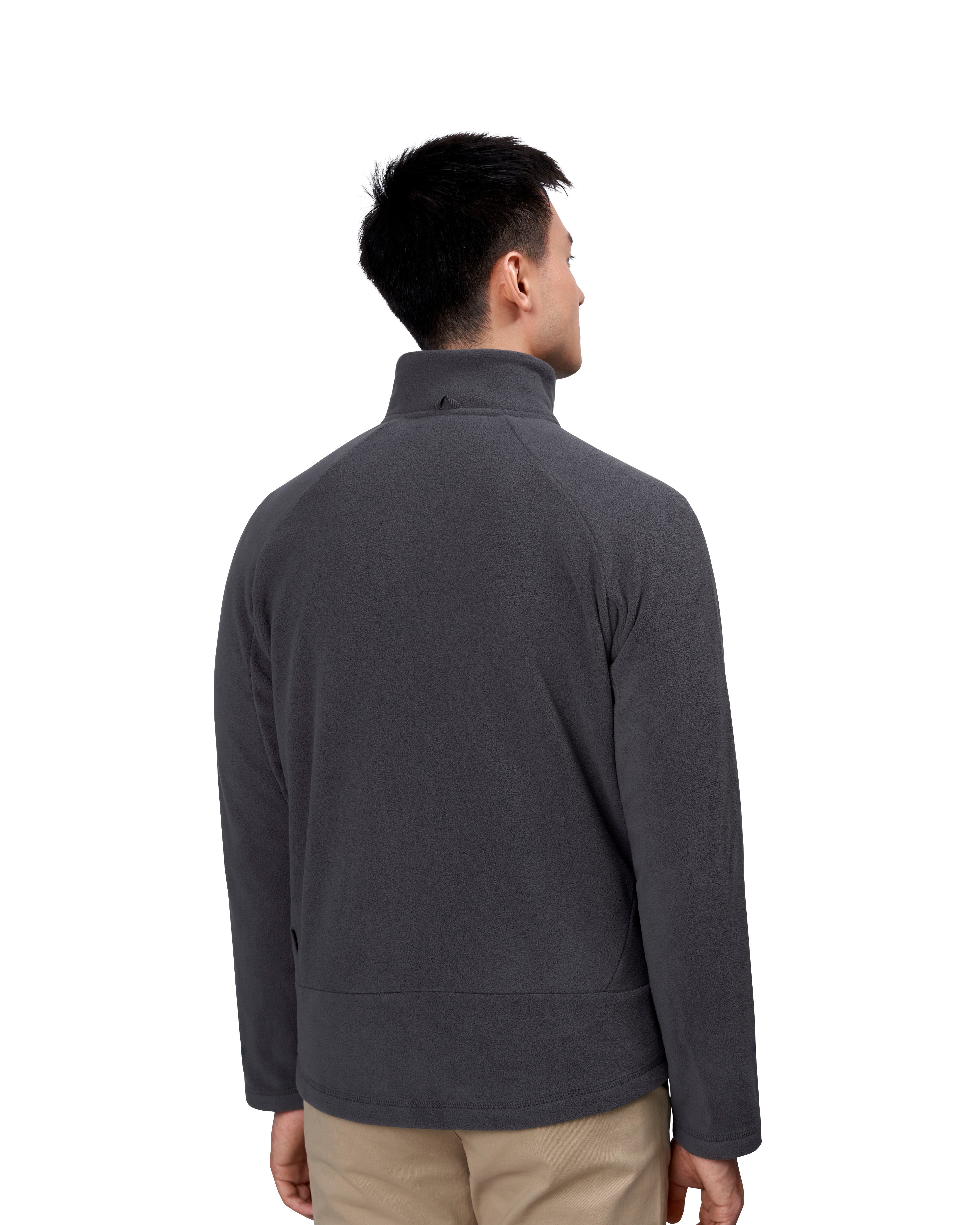 ID 0806 Zip-n-Mix mikrofleece nærbillede med logo