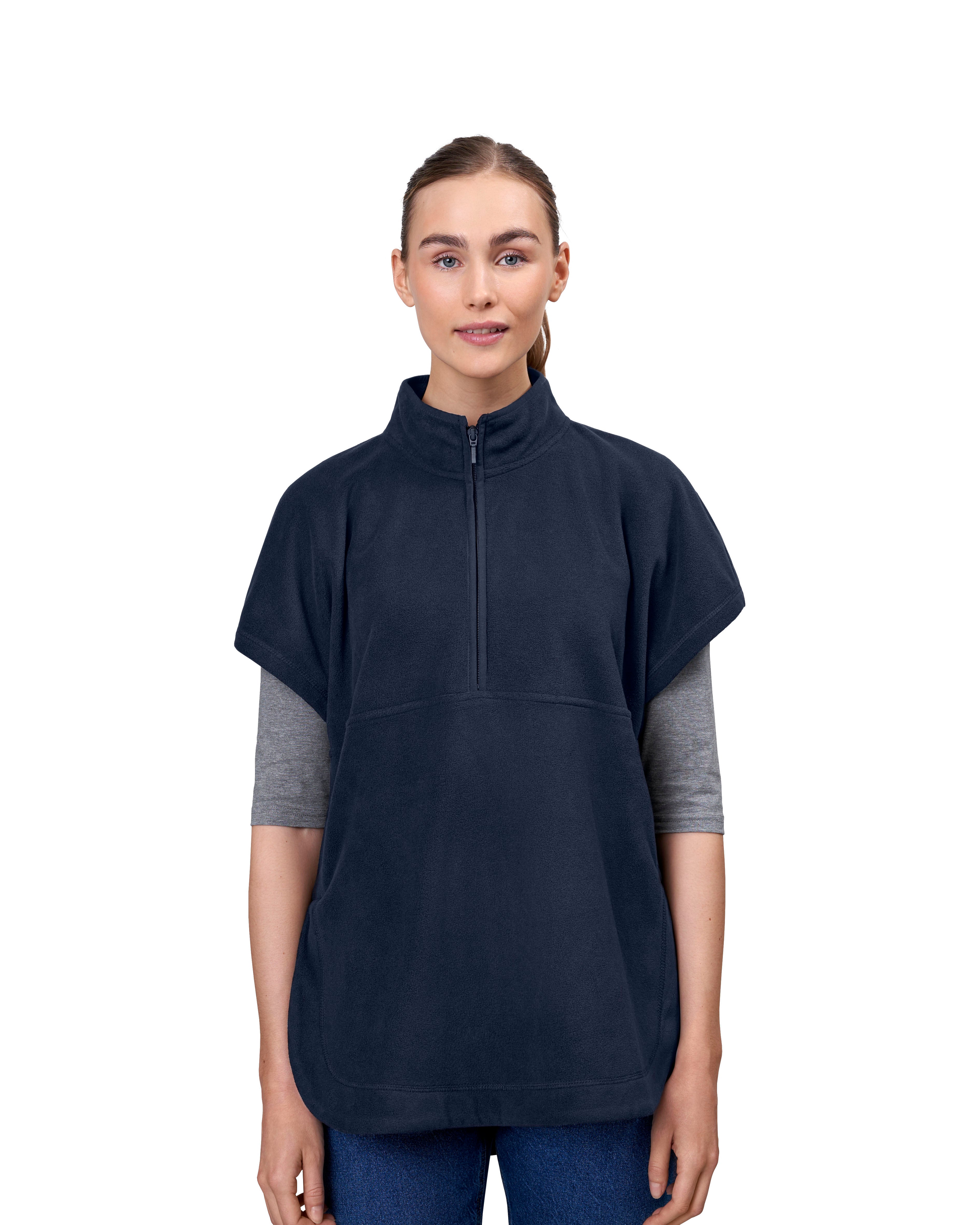 ID 0808 Fleece tunika | unisex materiale med firmalogo