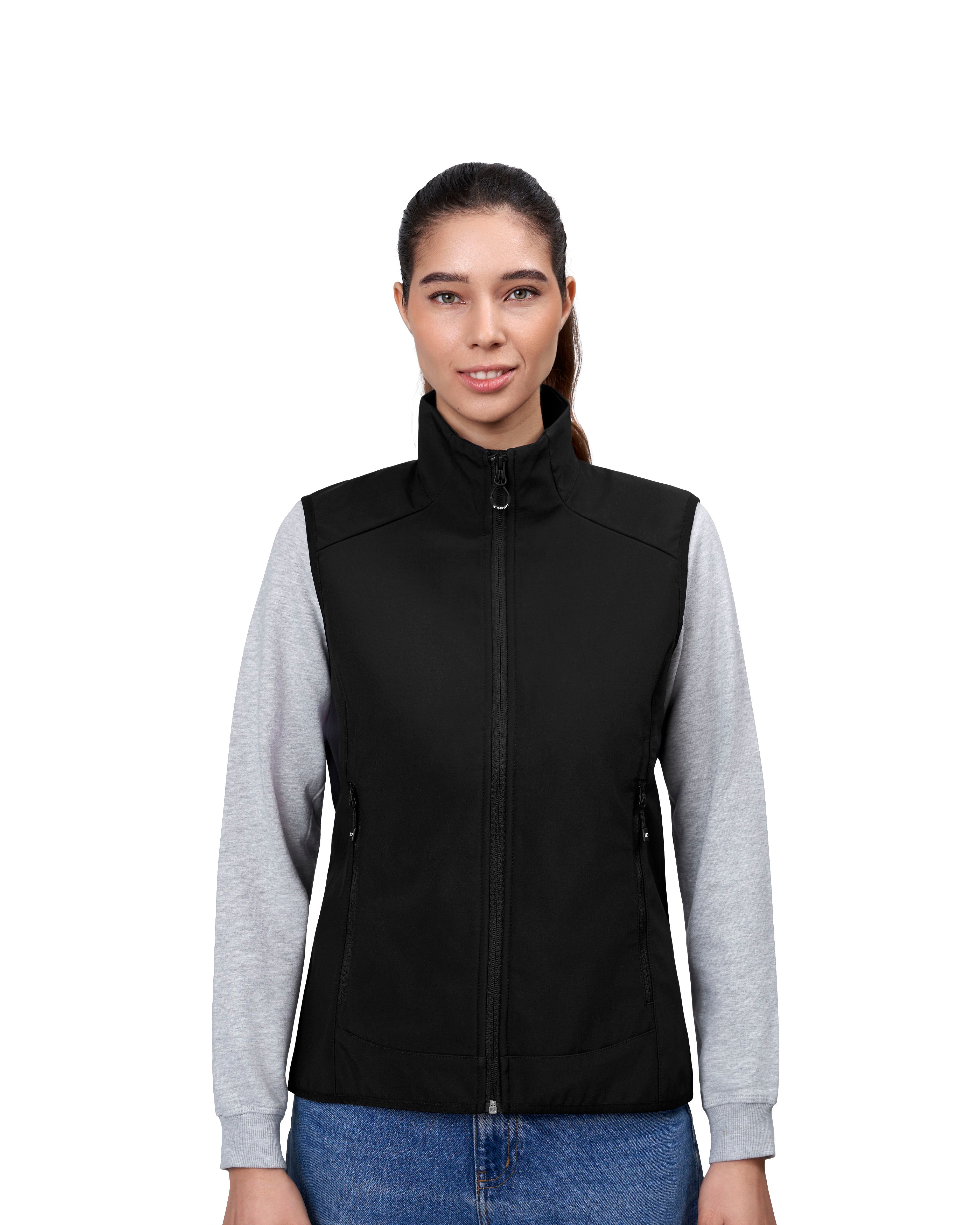 ID 0825 Softshell vest | funktionel | dame detalje med firmalogo