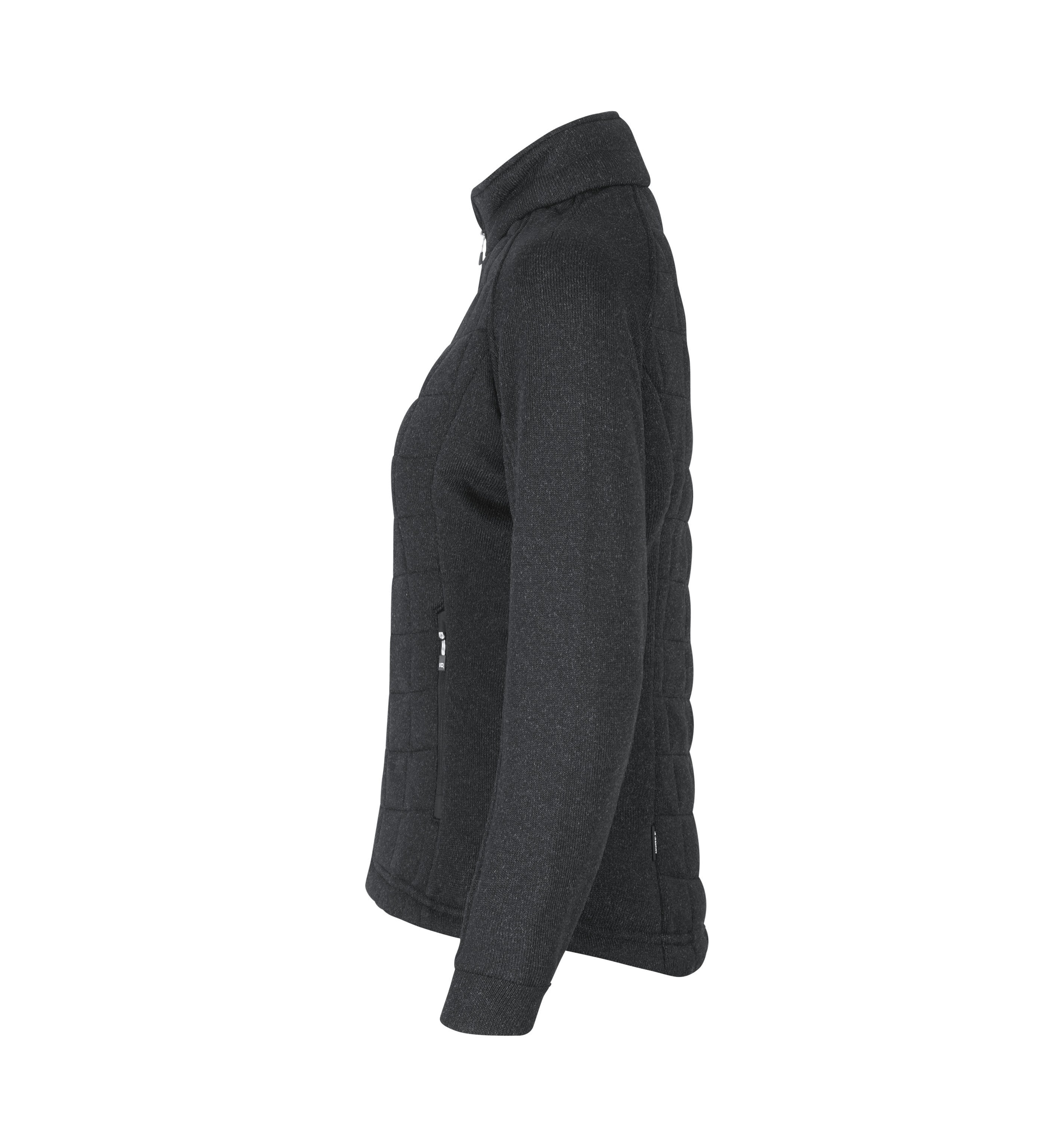 ID 0827 Fleecejakke | quiltet | dame produktfoto med tryk