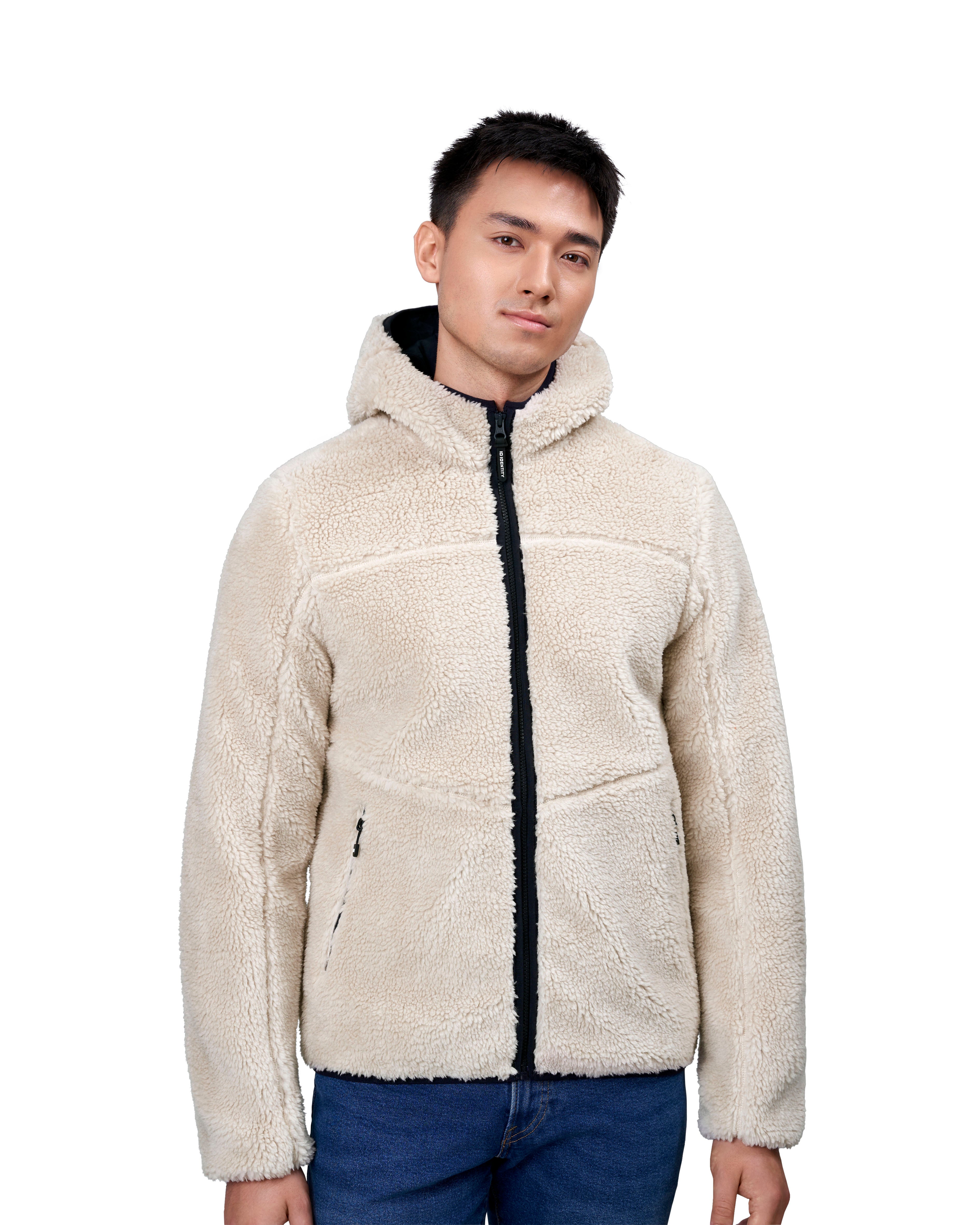 ID 0828 Pile fleece jakke materiale med firmalogo