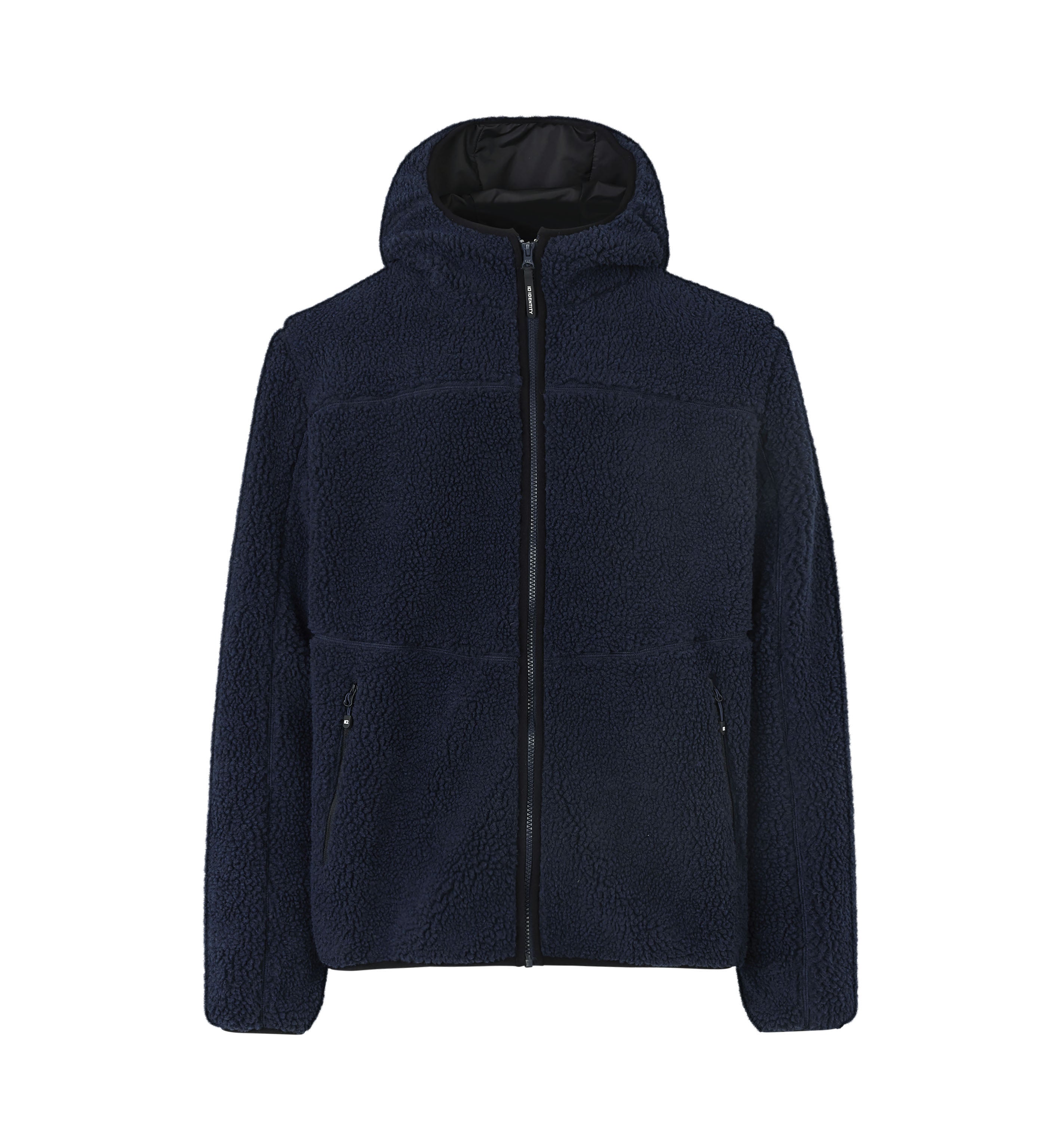 ID 0828 Pile fleece jakke produktbillede med tryk