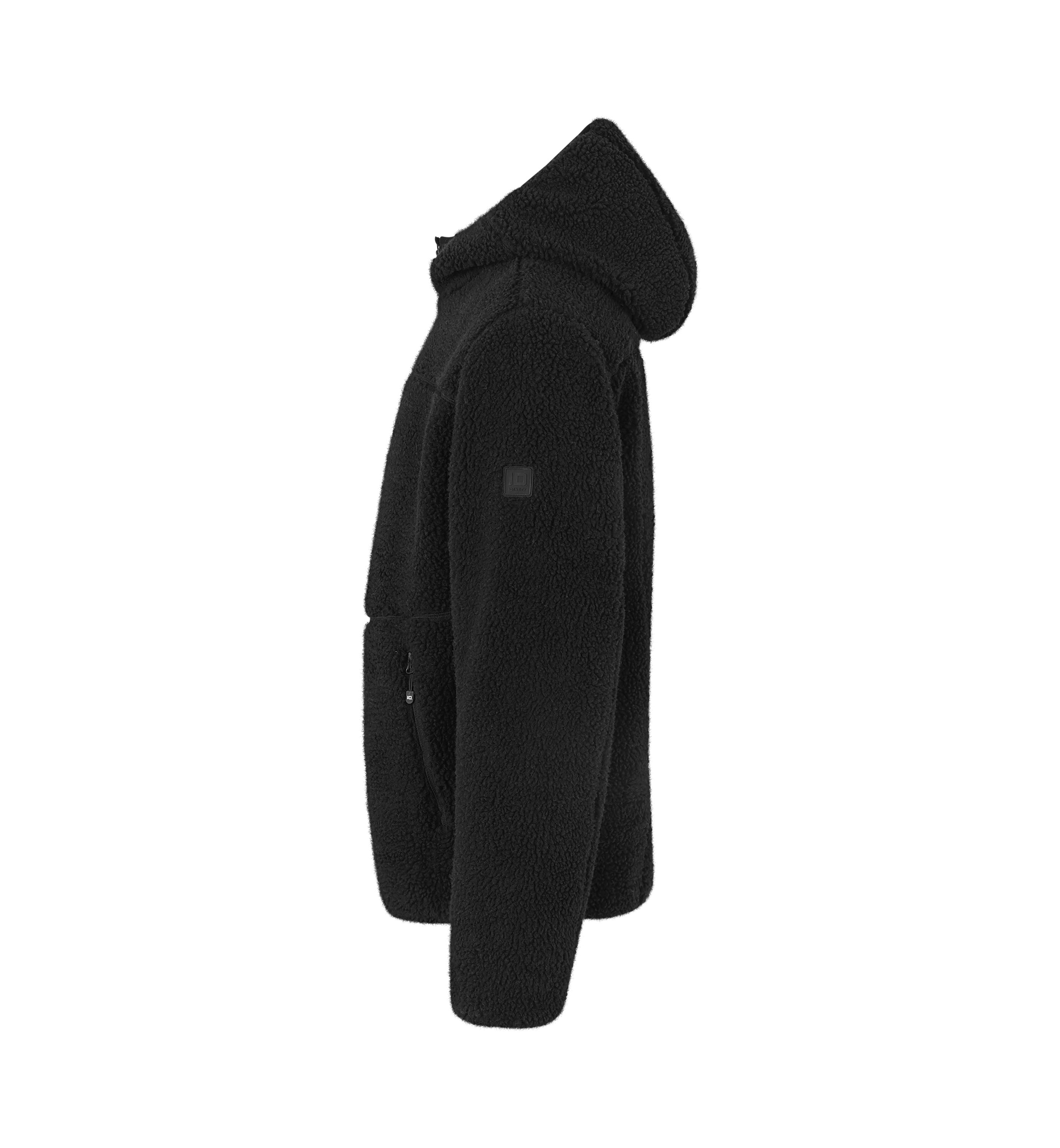 ID 0828 Pile fleece jakke produktfoto med firmalogo