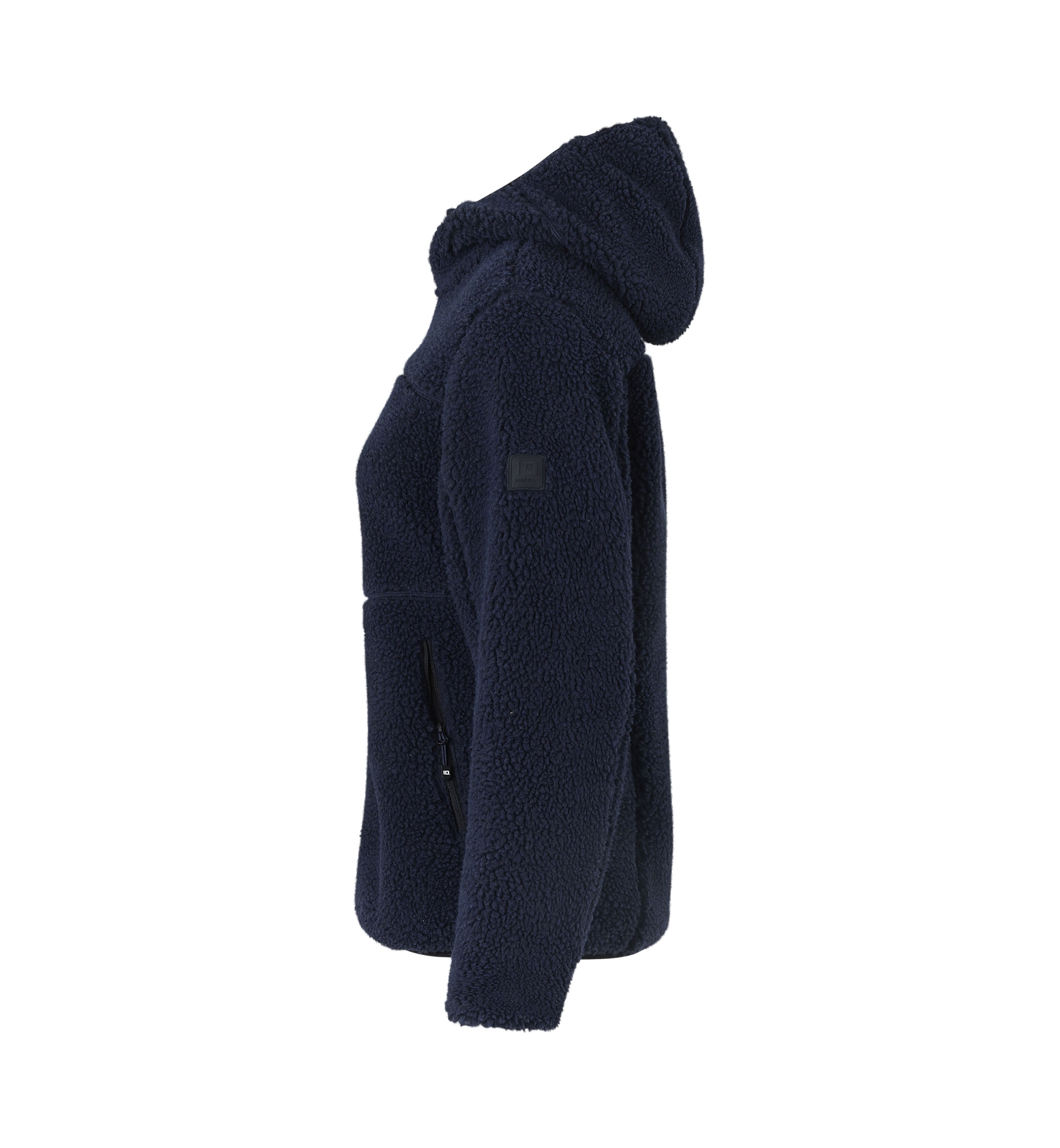 ID 0829 Pile fleece jakke | dame produktbillede med tryk