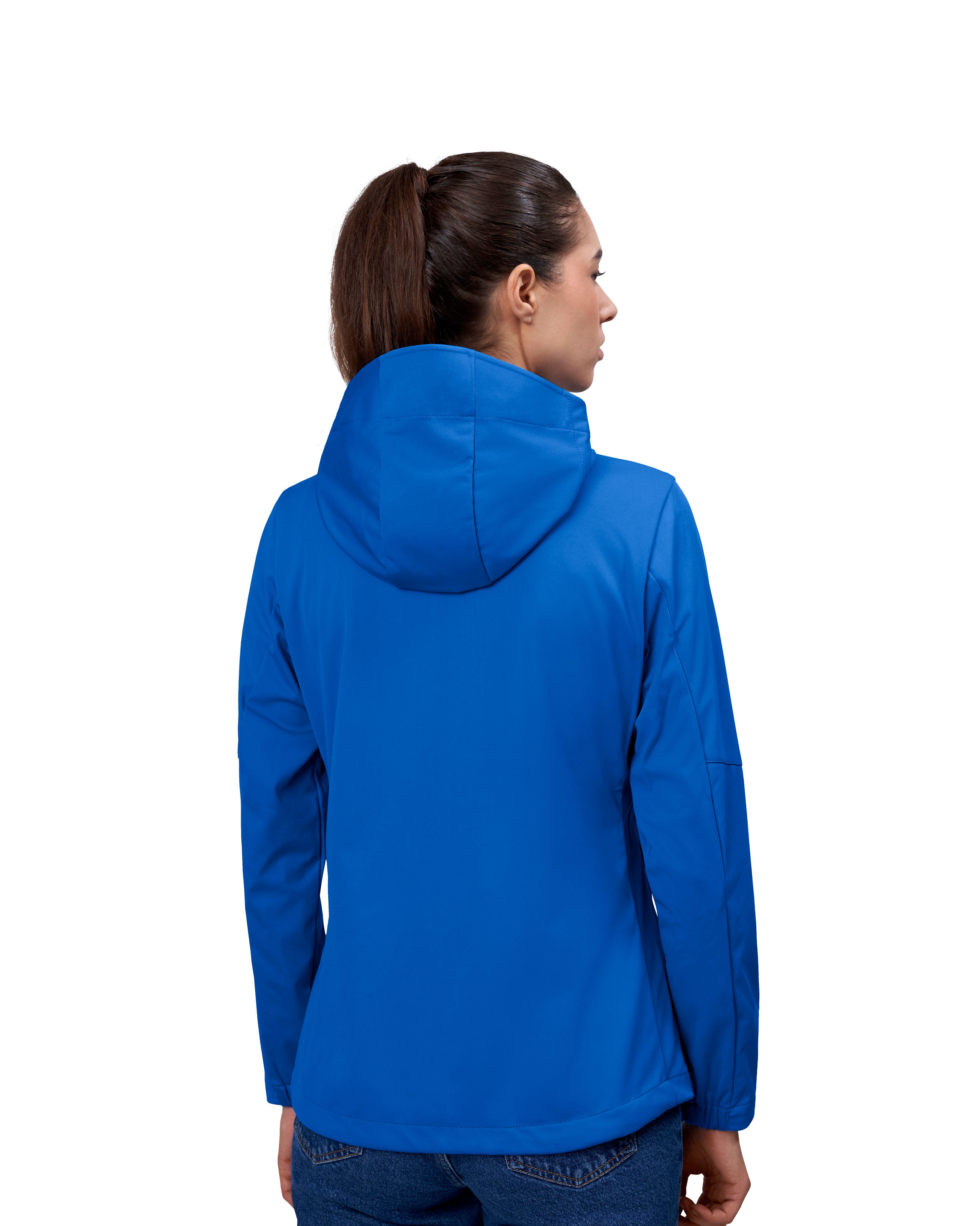 ID 0837 Softshell jakke | letvægt | dame detalje med logo