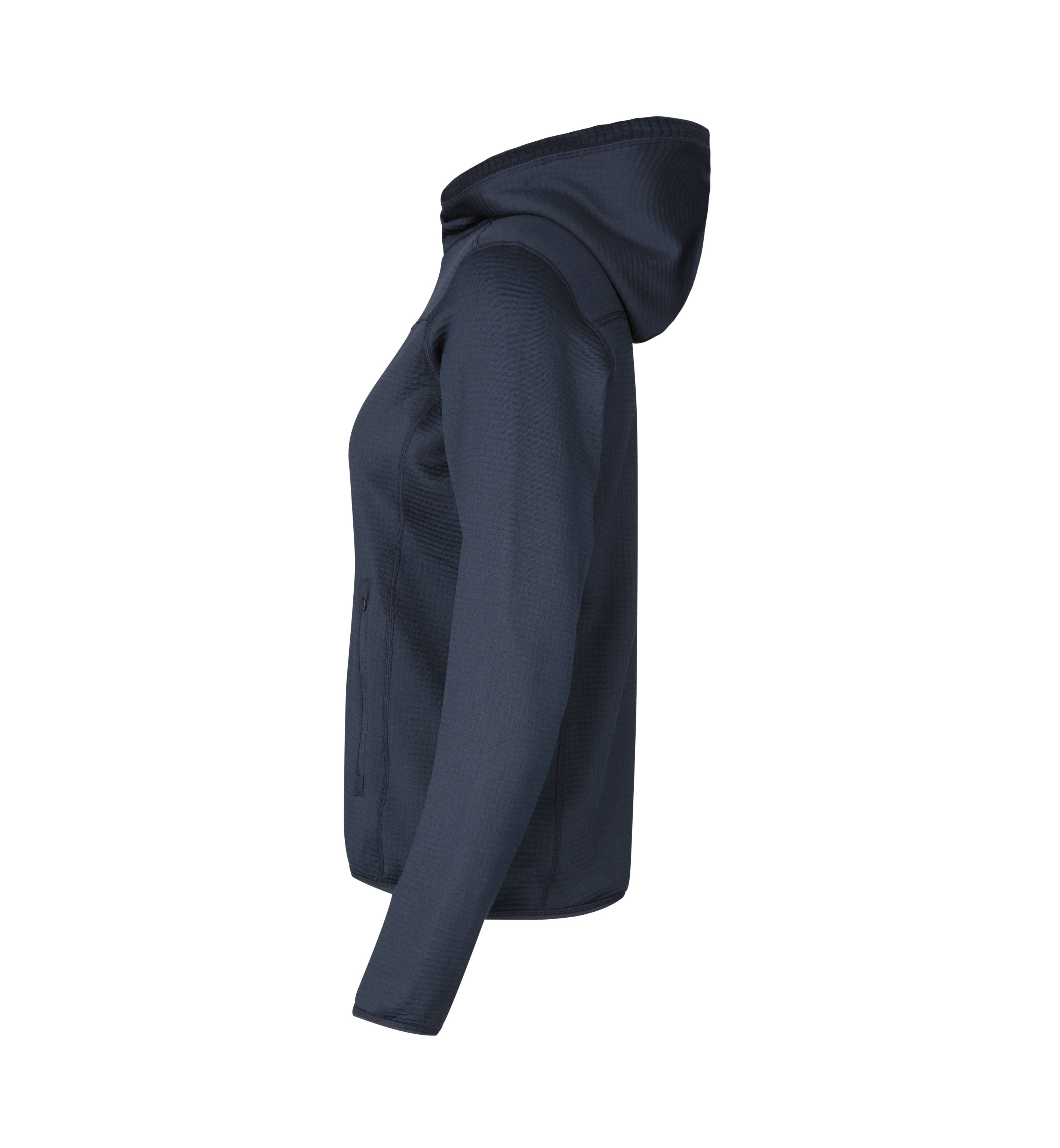 ID 0841 Cardigan | stretch komfort | dame nærbillede med firmalogo