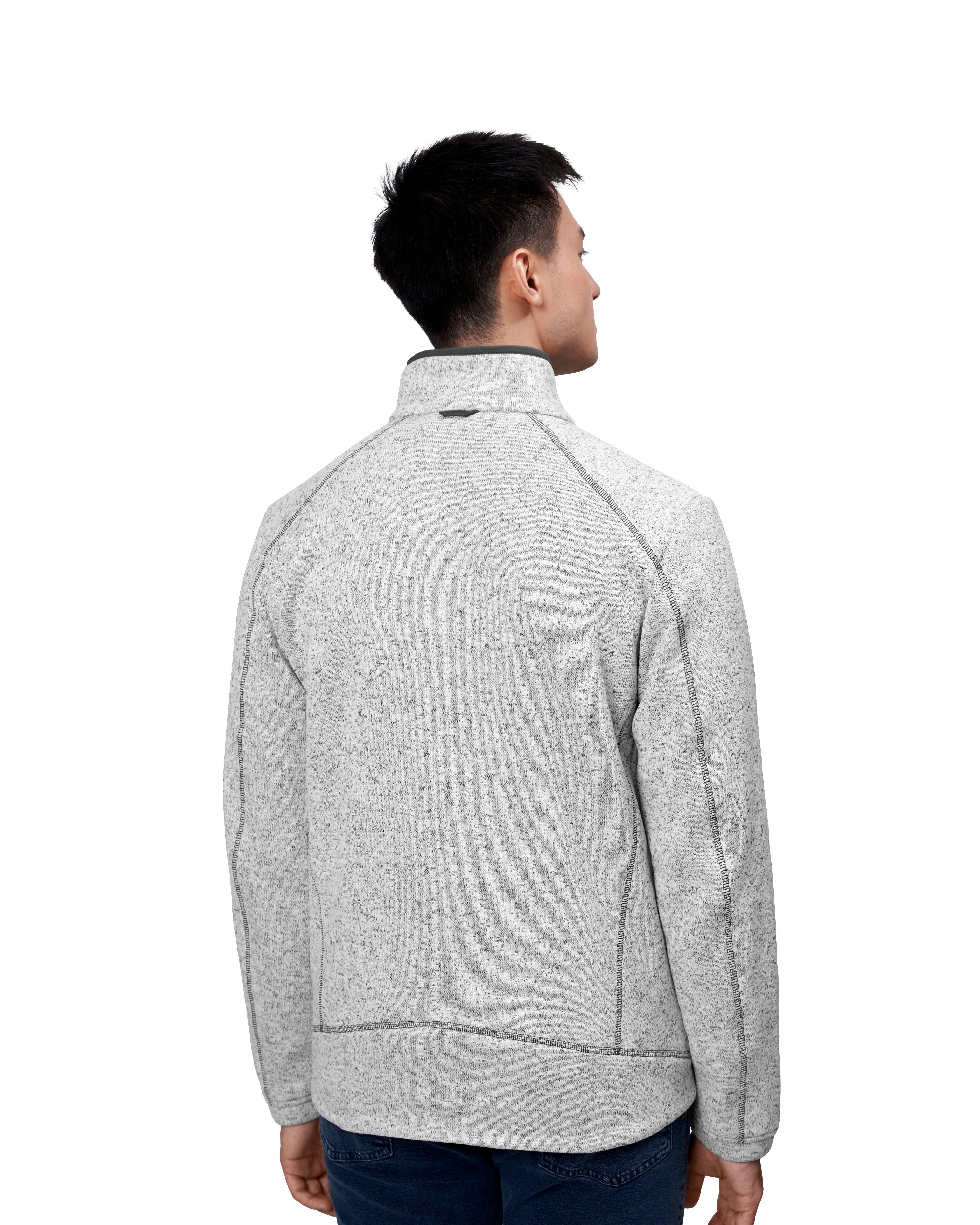 ID 0847 Zip-n-Mix fleece | melange materiale med logo