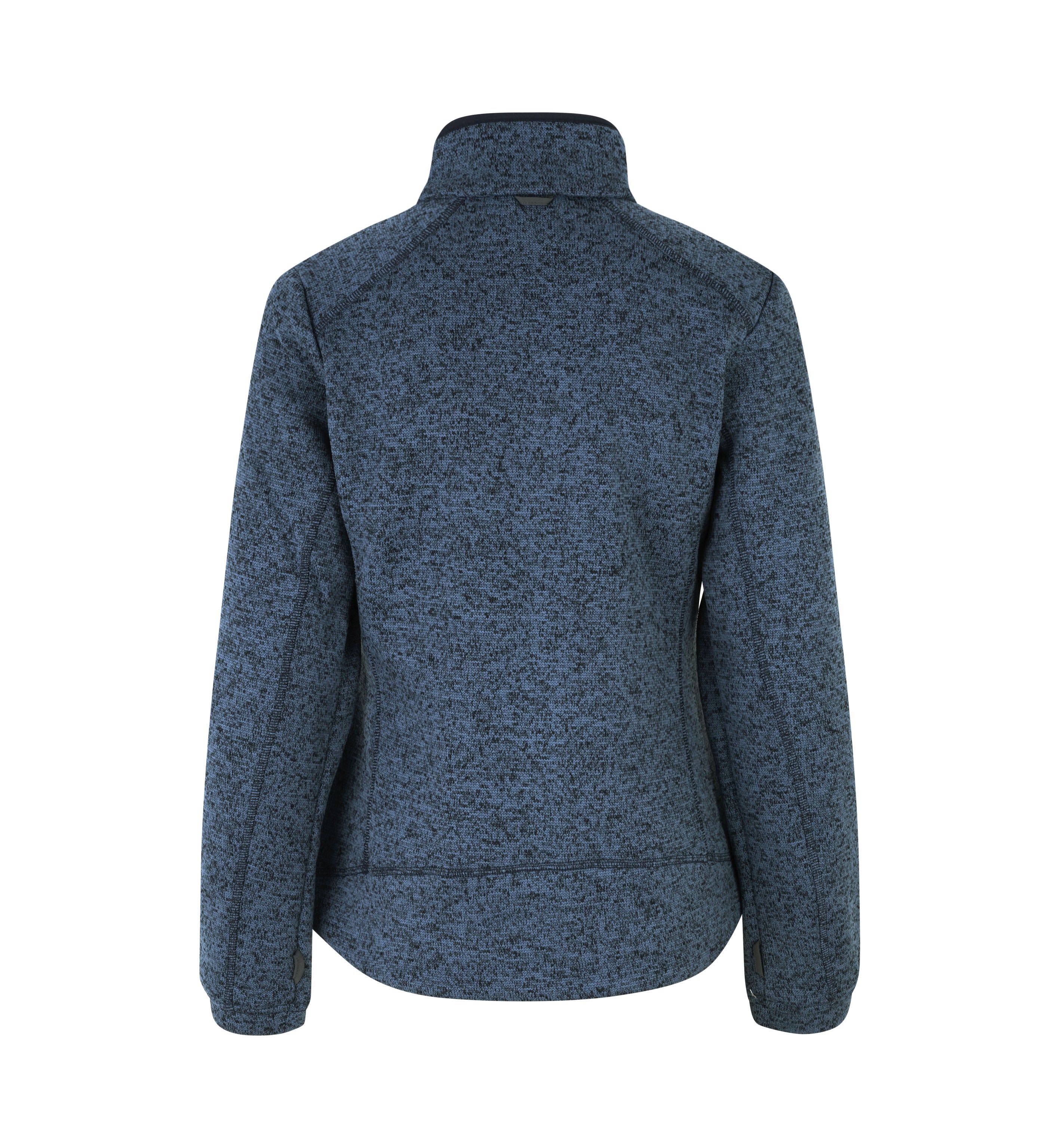 ID 0848 Zip-n-Mix fleece | melange | dame detalje med logo