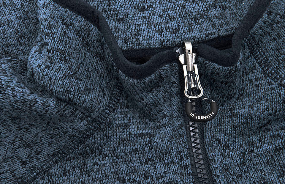 ID 0848 Zip-n-Mix fleece | melange | dame nærbillede til broderi