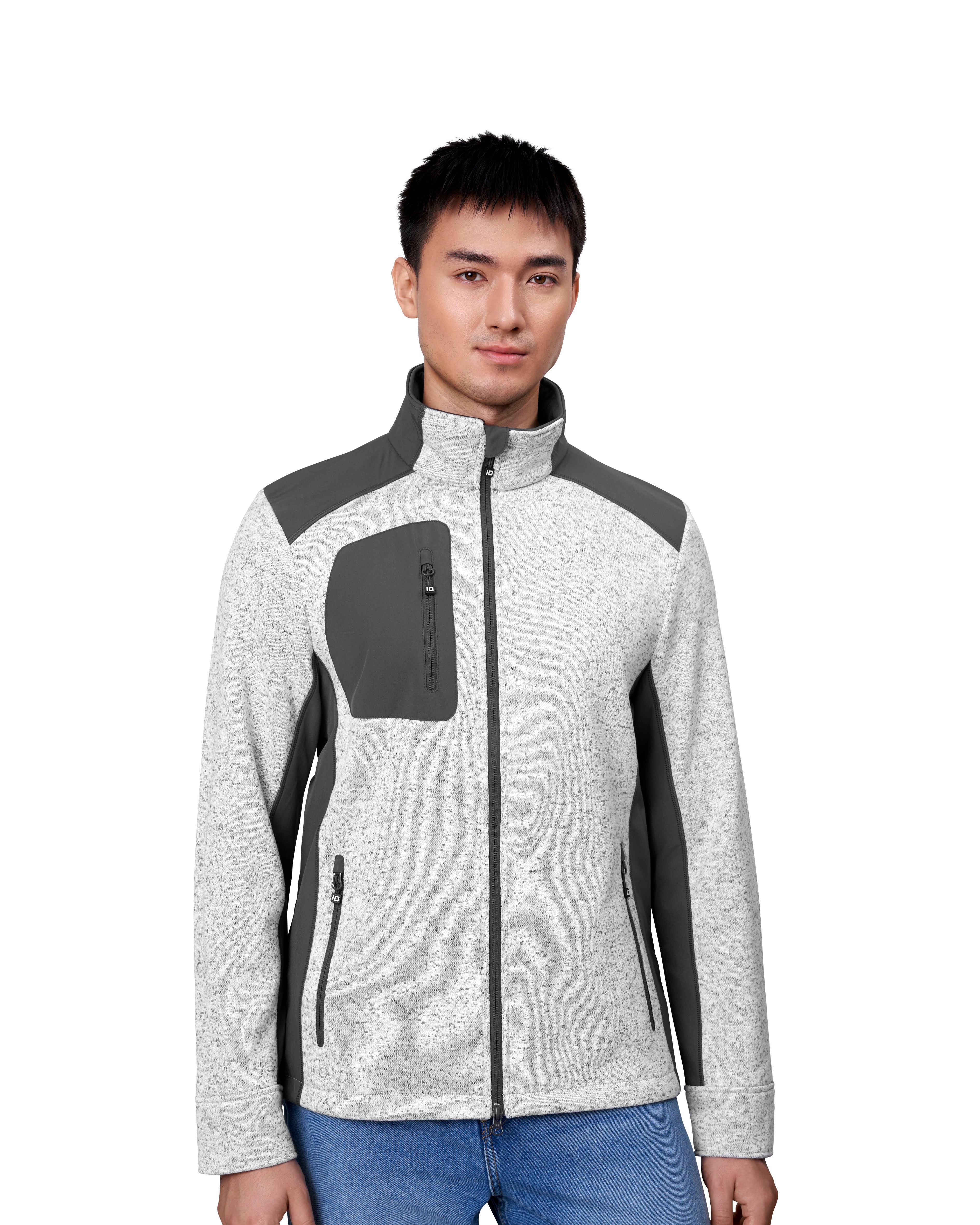 ID 0850 Cardigan | strikfleece materiale med firmalogo