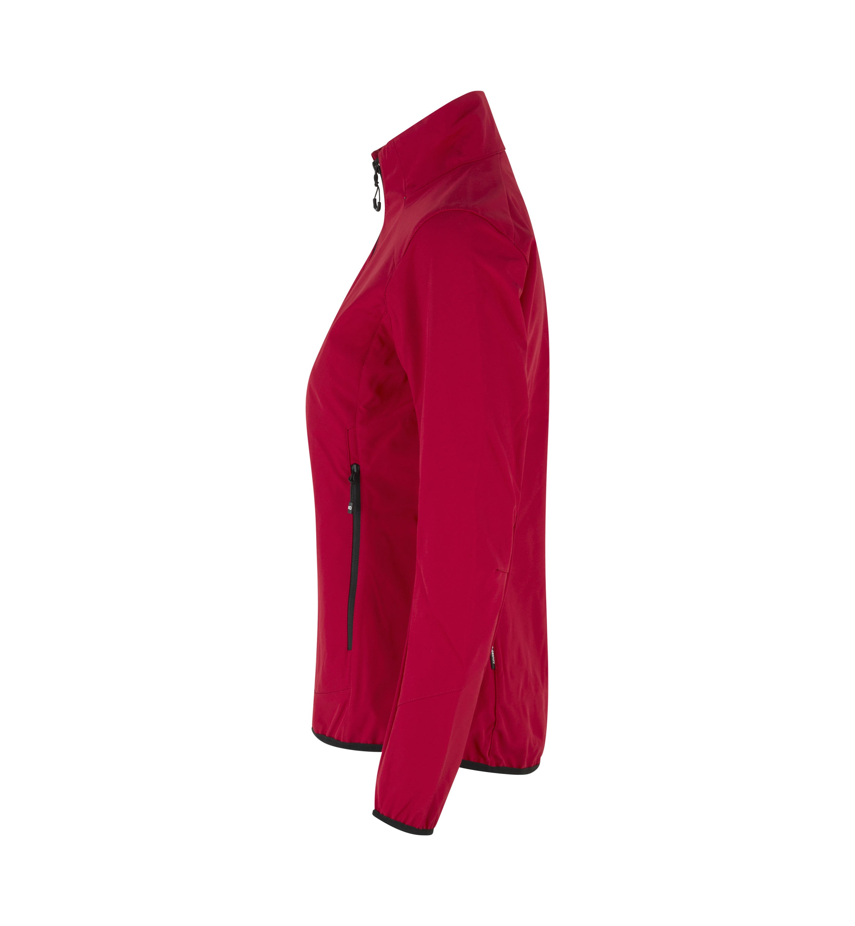 ID 0856 CORE softshell jakke| dame nærbillede med tryk