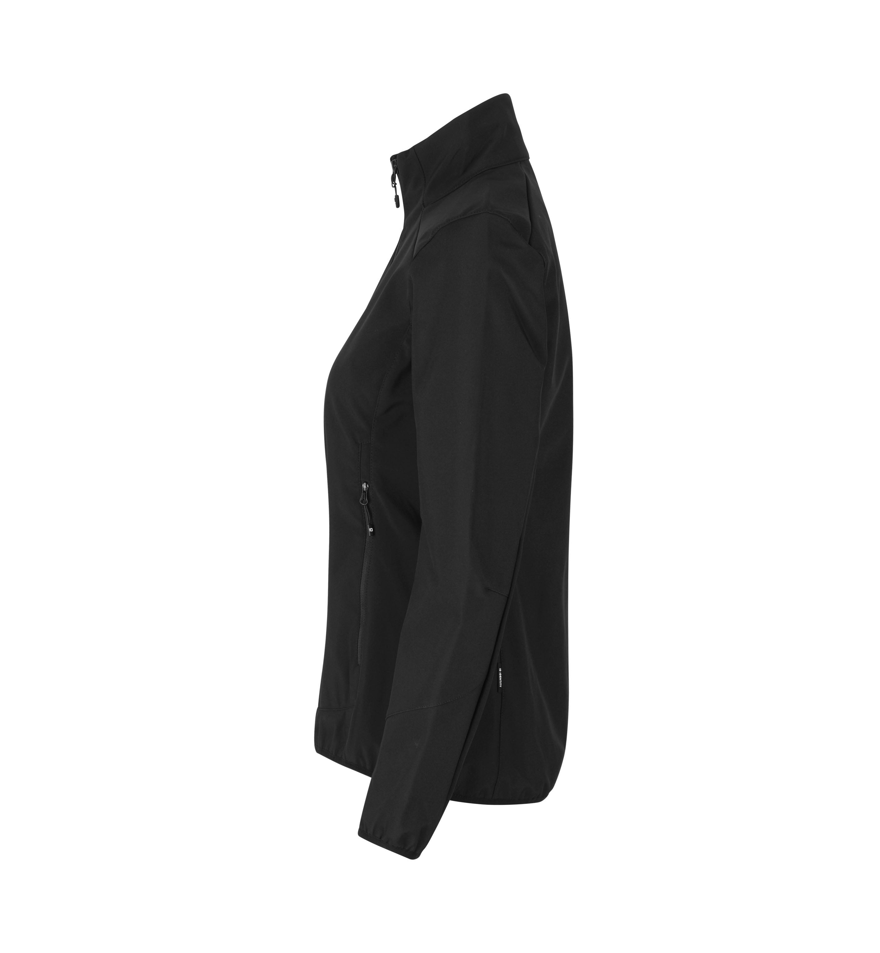 ID 0856 CORE softshell jakke| dame detalje med firmalogo