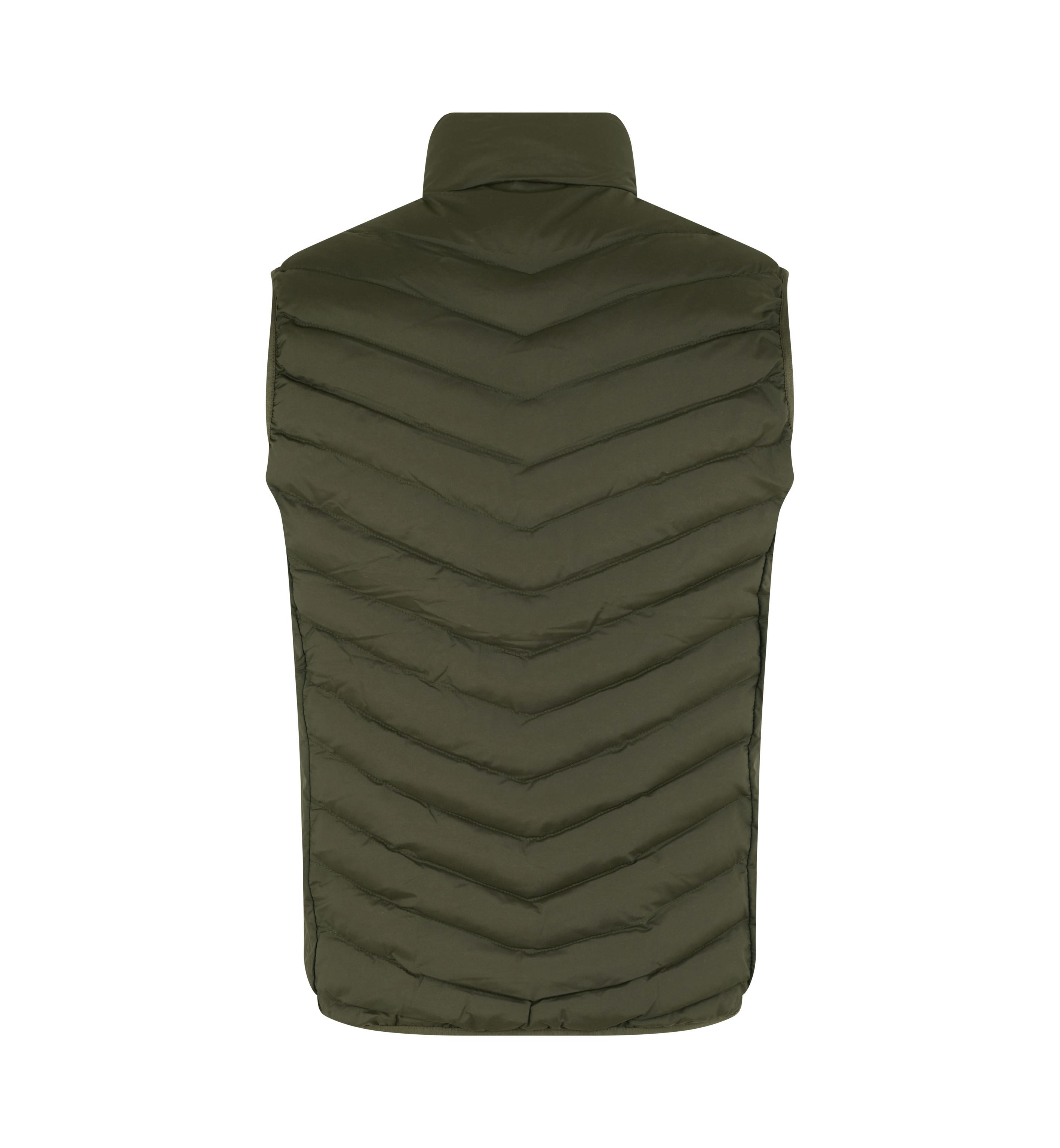 ID 0892 Bodywarmer | stretch nærbillede med logo