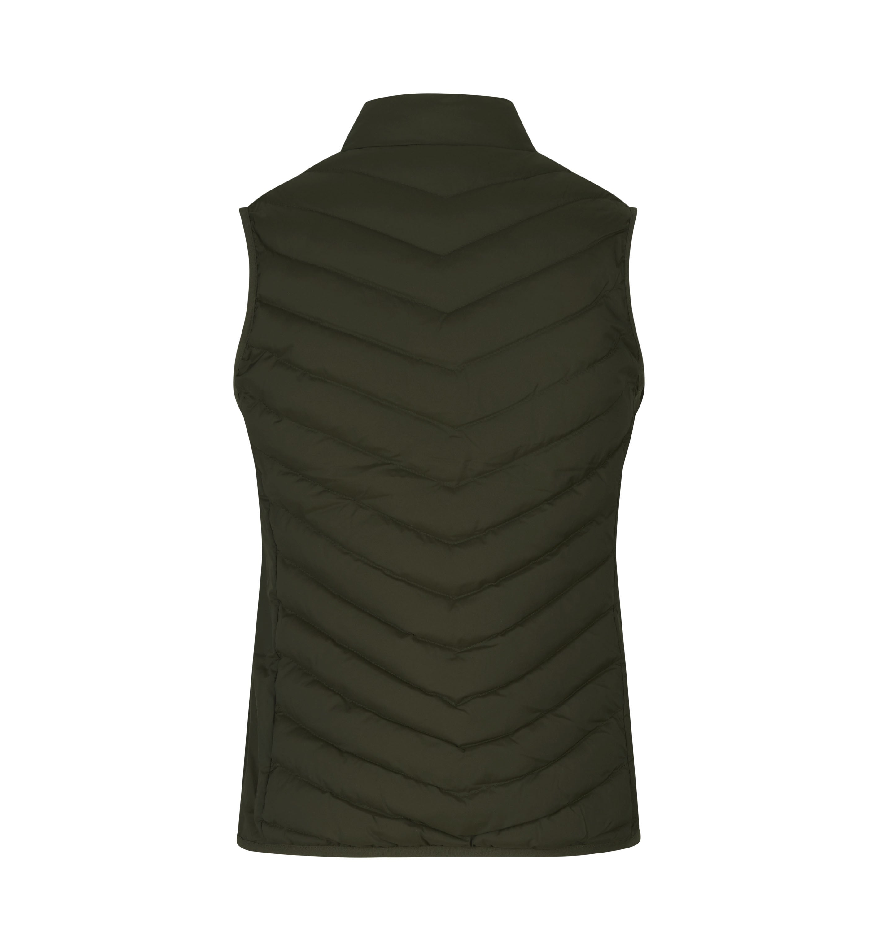 ID 0893 Bodywarmer | stretch | dame nærbillede med logo