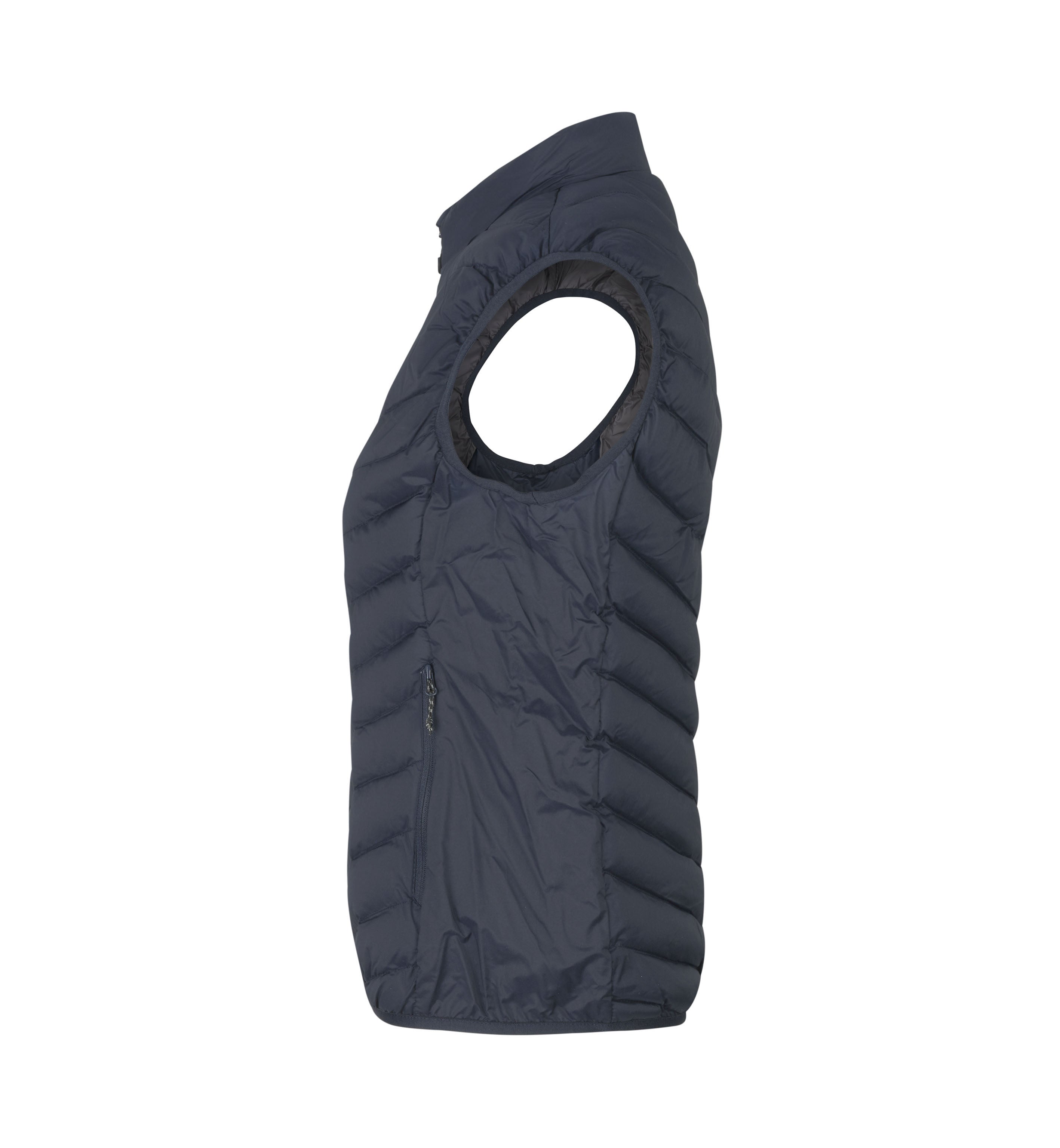 ID 0893 Bodywarmer | stretch | dame nærbillede med tryk