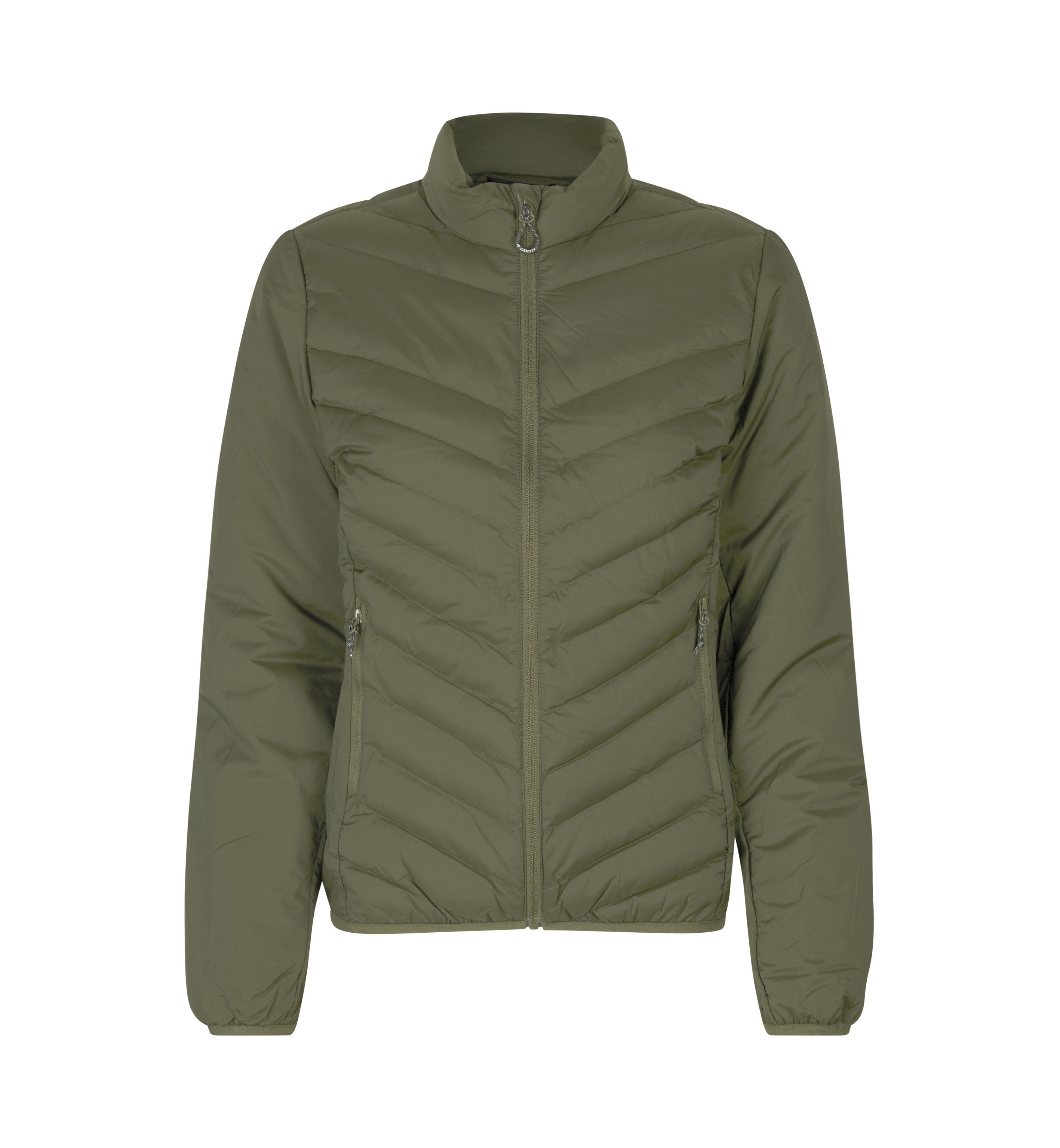 ID 0897 Padded jakke | stretch | dame produktbillede med tryk
