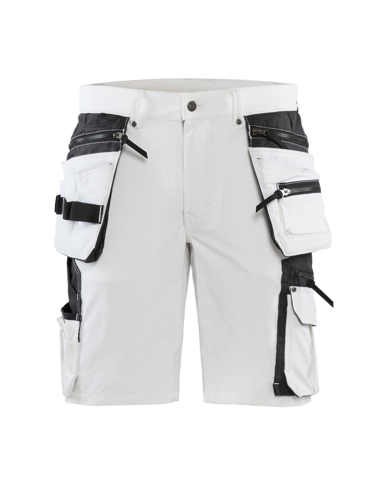 Blåkläder 1088 Shorts 4-vejs stretch, Hvid/Mørk Grå
