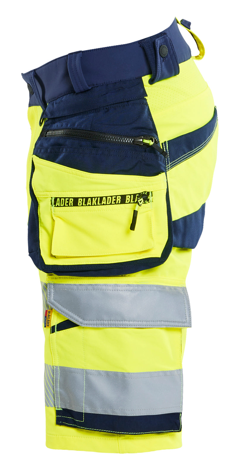 Blåkläder 1120 High Vis Shorts 4-vejs Stretch produktfoto med tryk