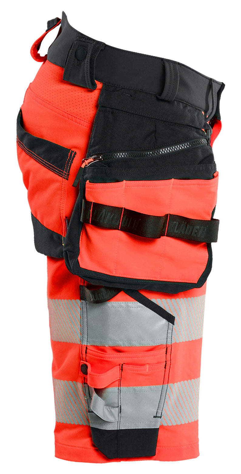 Blåkläder 1120 High Vis Shorts 4-vejs Stretch nærbillede til broderi