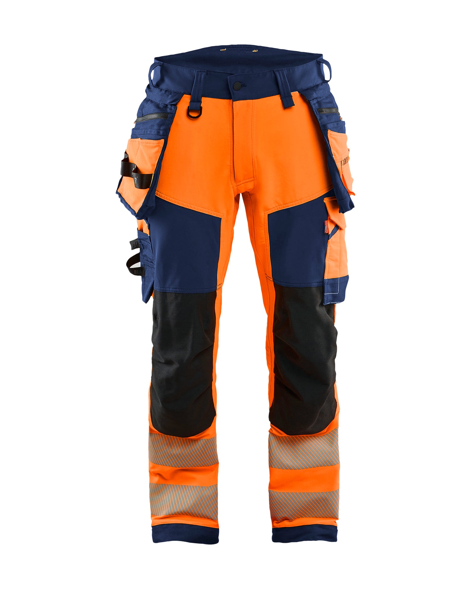 Blåkläder 1122 High Vis Buks 4-vejs Stretch, High Vis Orange/Marineblå