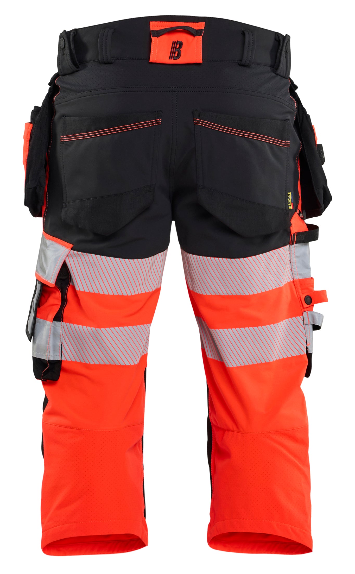 Blåkläder 1123 High Vis Knickers 4-vejs stretch detalje med logo