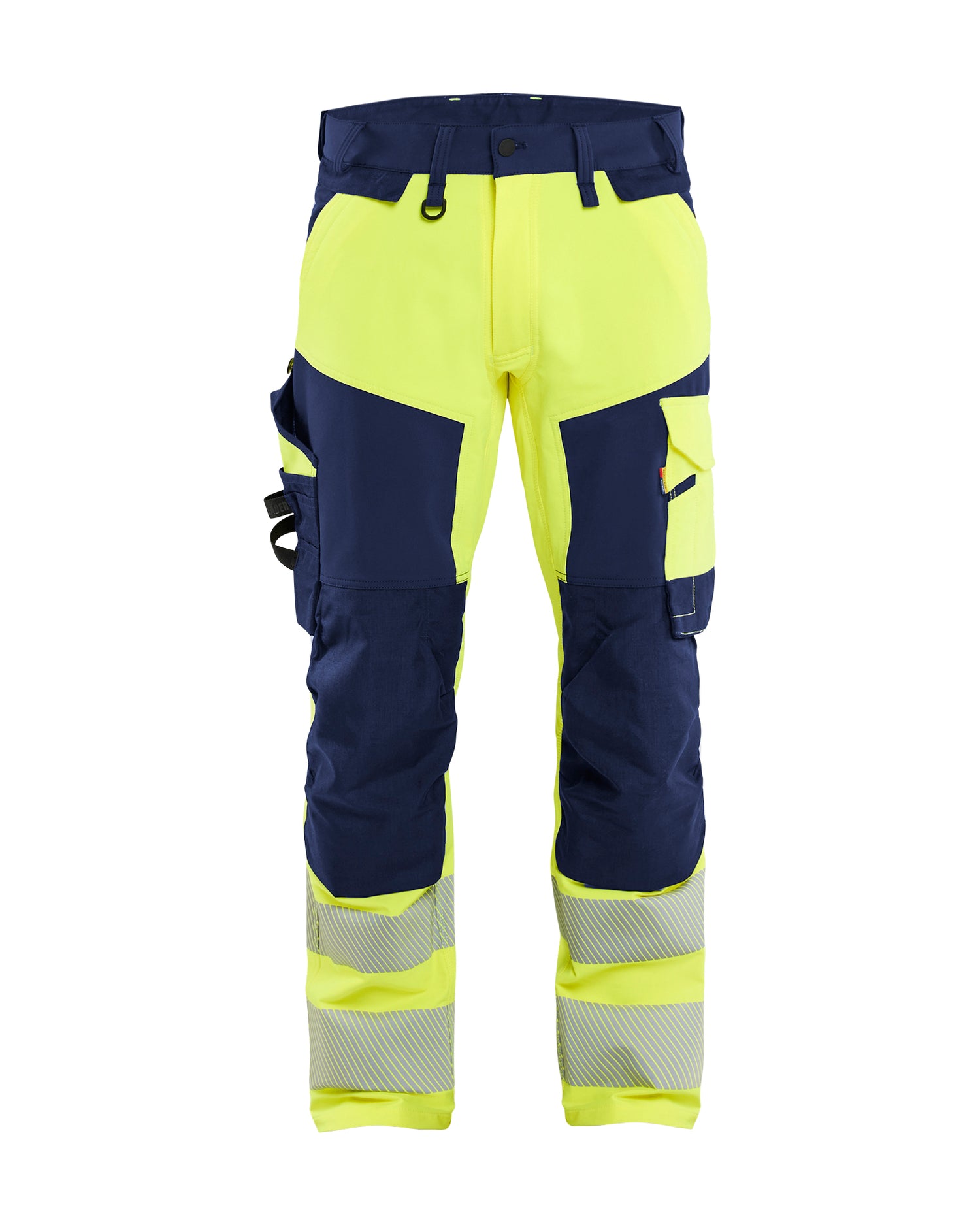 Blåkläder 1124 High Vis Buks 4-vejs Stretch, High Vis Gul/Marineblå