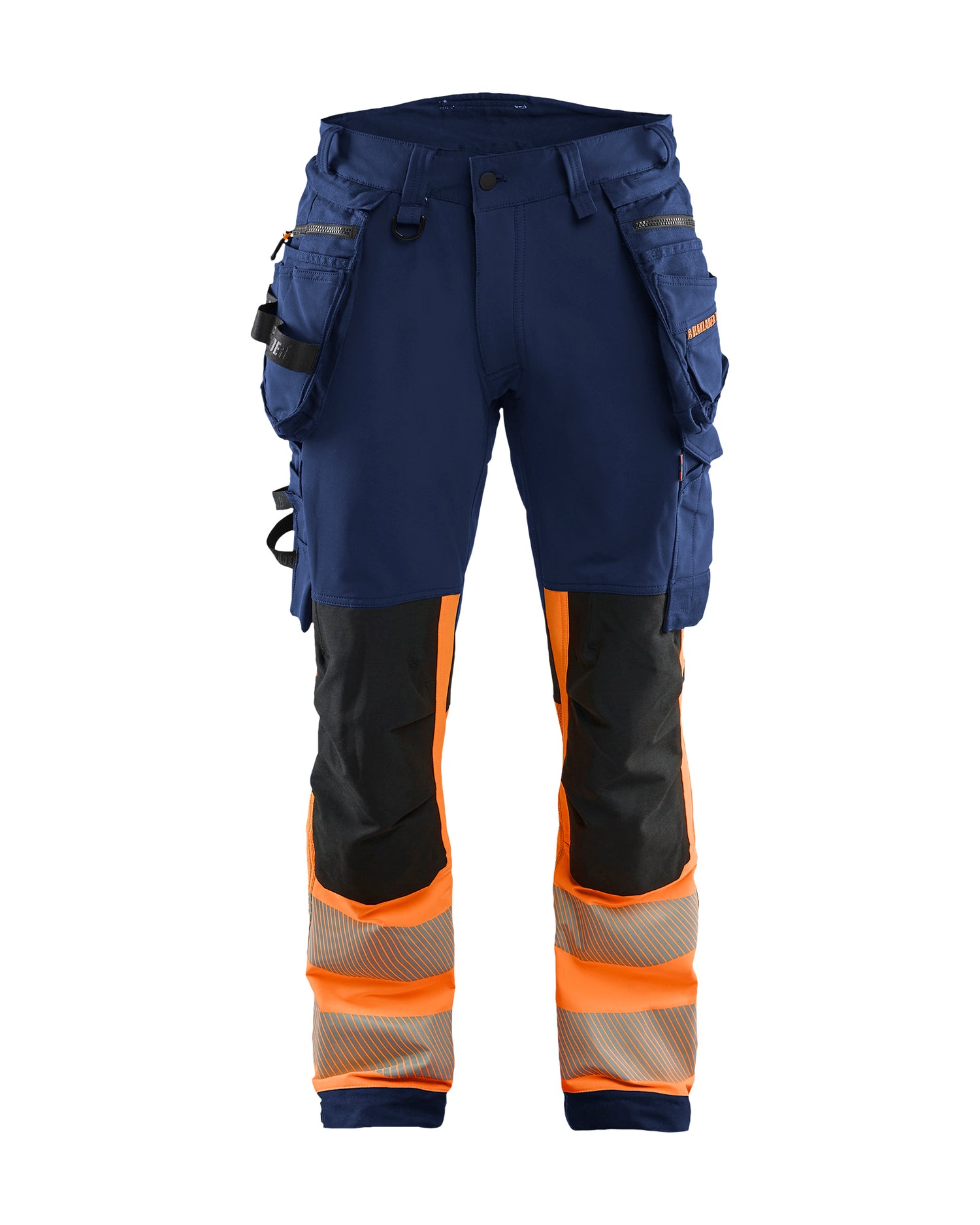 Blåkläder 1125 High Vis Buks 4-vejs Stretch, Marineblå/High Vis Orange