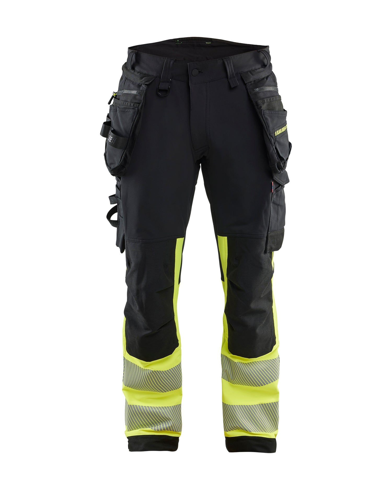 Blåkläder 1125 High Vis Buks 4-vejs Stretch, Sort/High Vis Gul